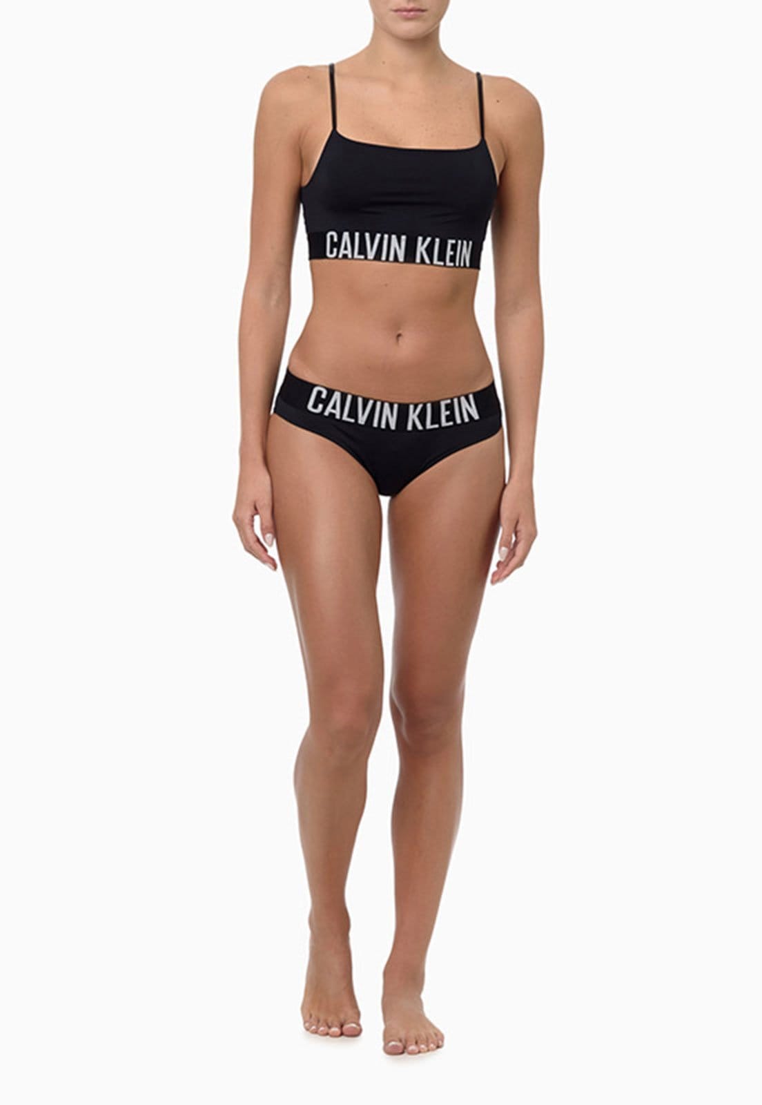 Vista 2 Top Calvin Klein Underwear Alças Faixa Micro Intense Power INT4 Calvin Klein Underwear preto