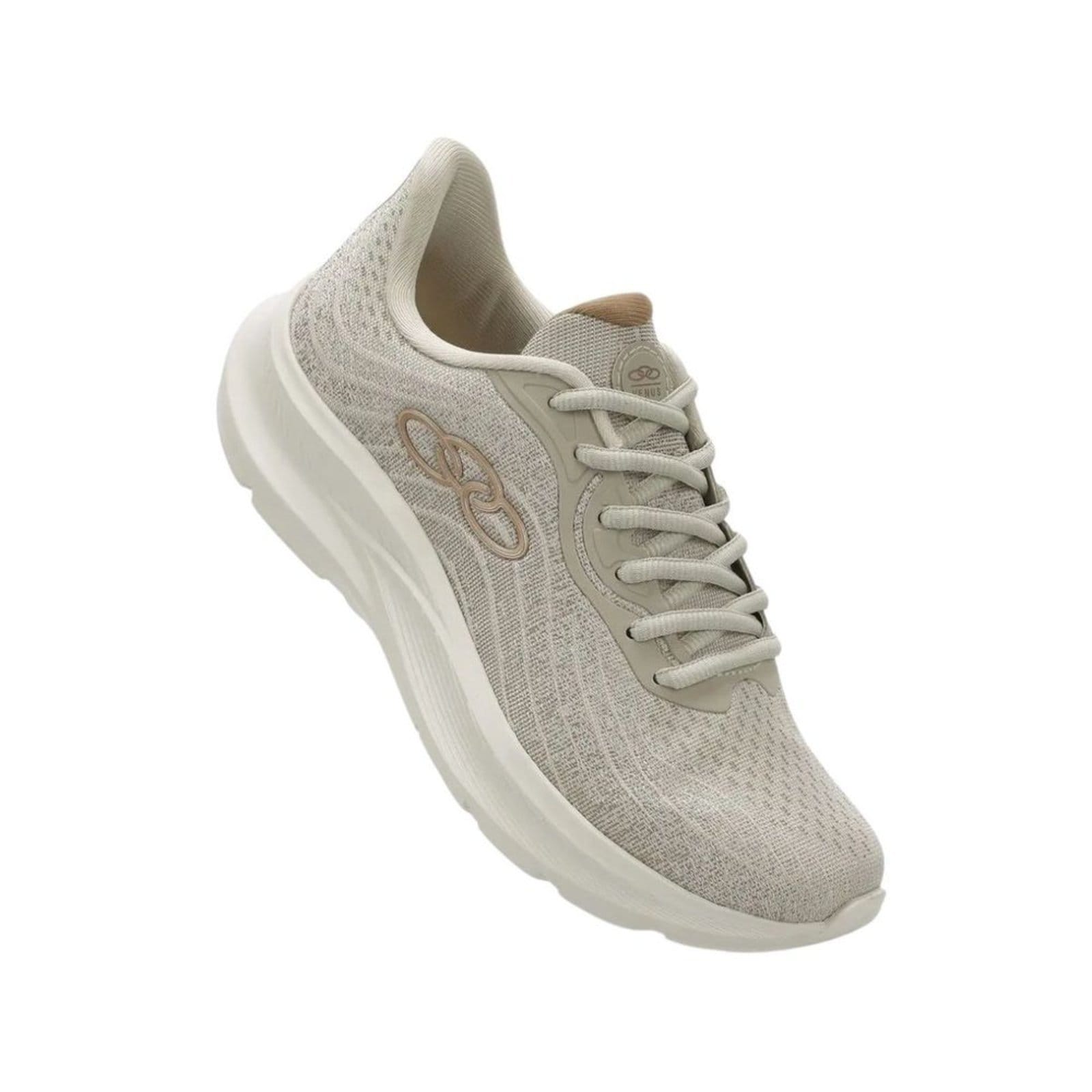 Vista 2 Tênis Running Feminino Olympikus Venus 3 Marfim OLYMPIKUS bege