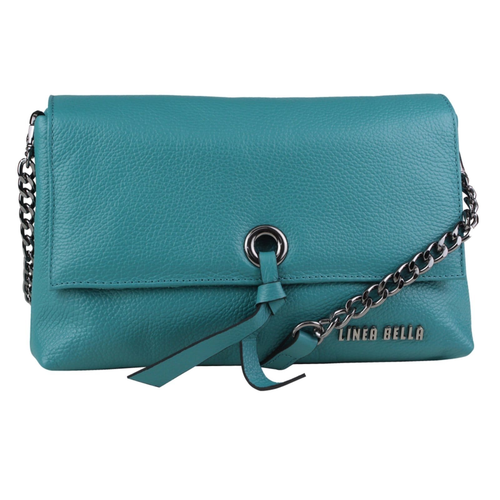 Vista 2 Bolsa feminina Linea Bella em couro 5209 Linea Bella verde