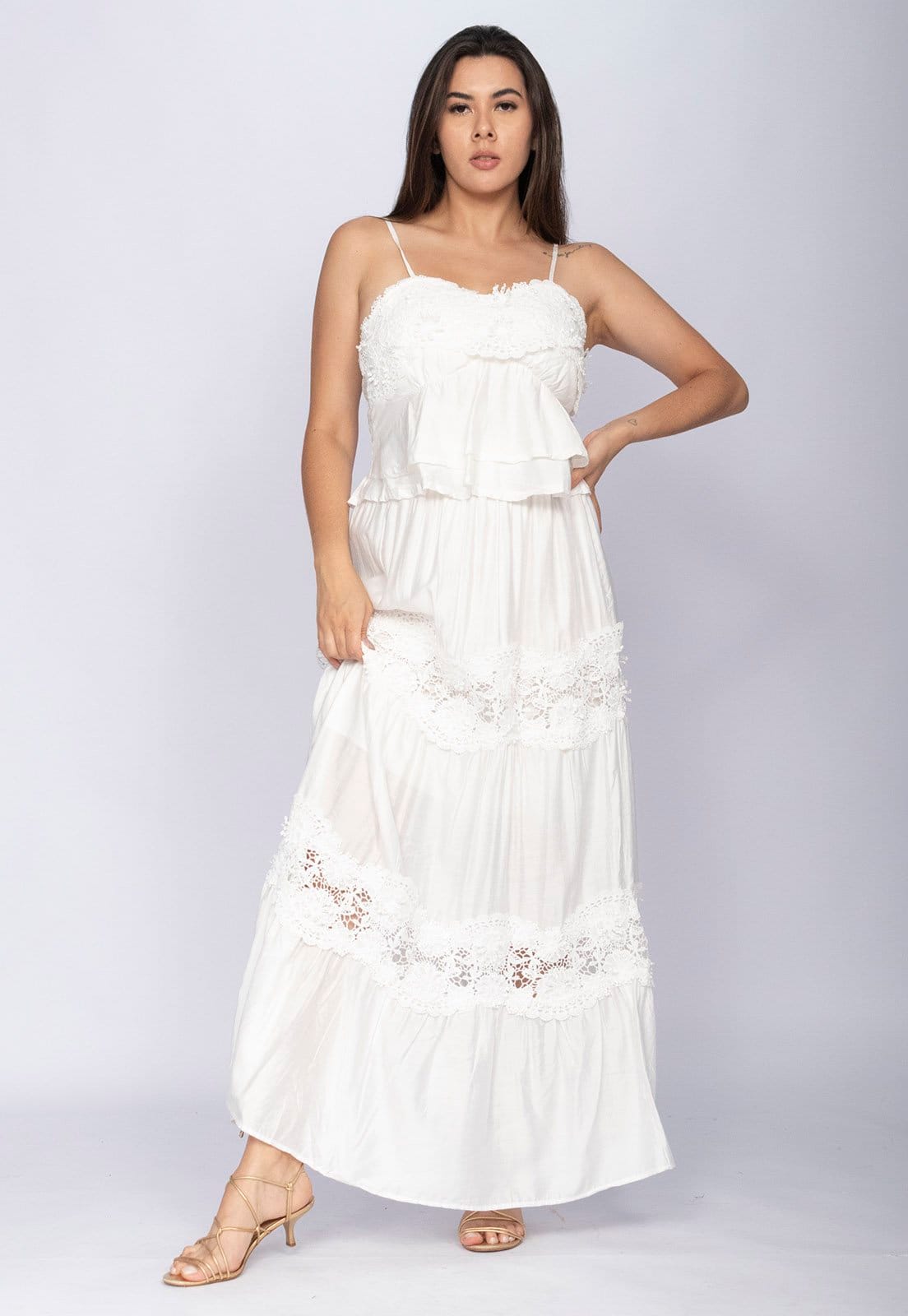 Conjunto Amazonia Vital de Saia e Croped Flora Amazônica Renda - 2