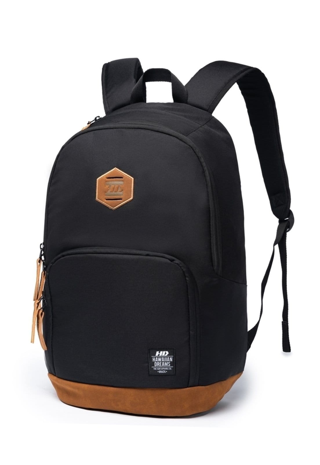 Vista 2 Mochila Masculina HD Reforçada Trabalho Faculdade Escolar HD preto