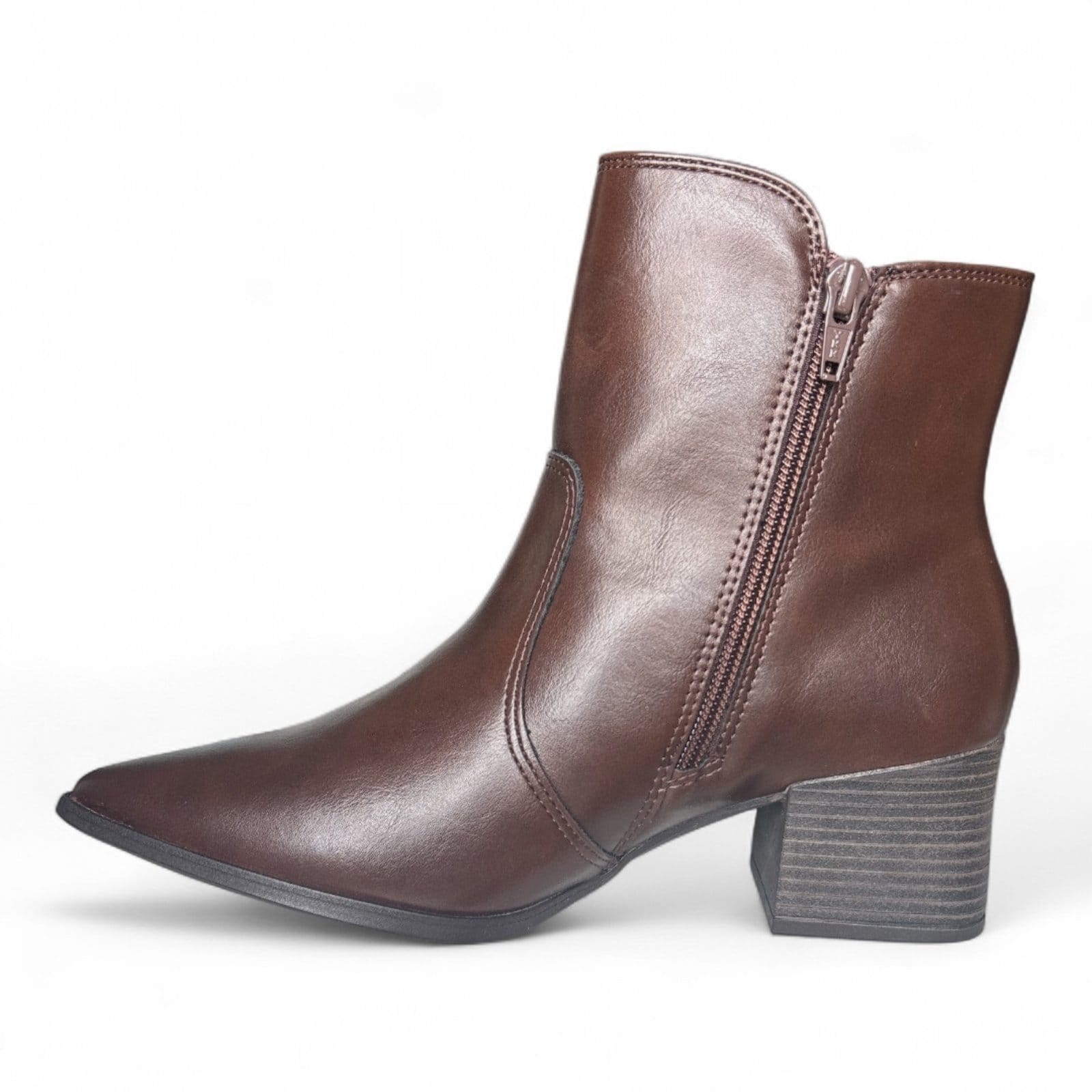 Vista 2 Bota Feminina Cano Curto Ramarim 2559132-2 RAMARIM marrom