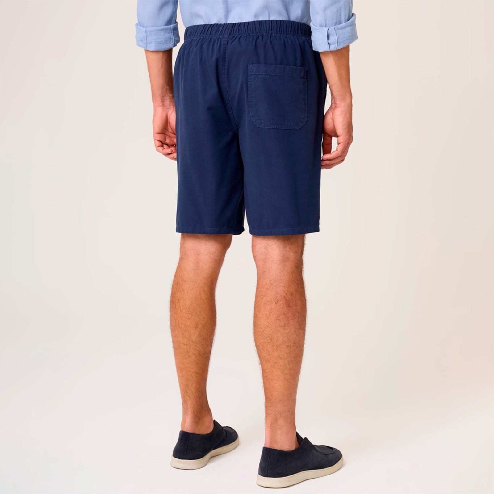 Vista 2 Bermuda Dudalina Right Elastic Ve26 Marinho Masculino Dudalina azul marinho