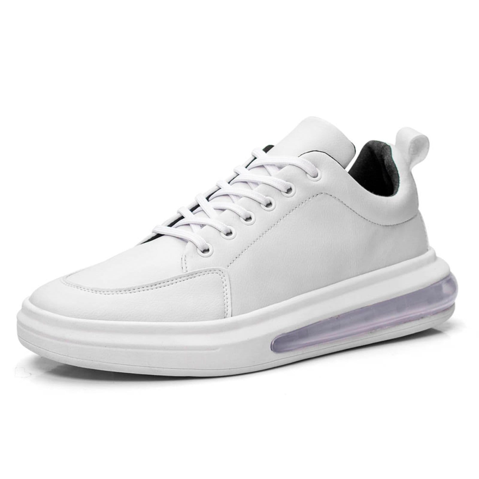 Vista 2 Tenis Masculino Bolha Confortavel Leve Moderno Academia Caminhada BREDENI branco