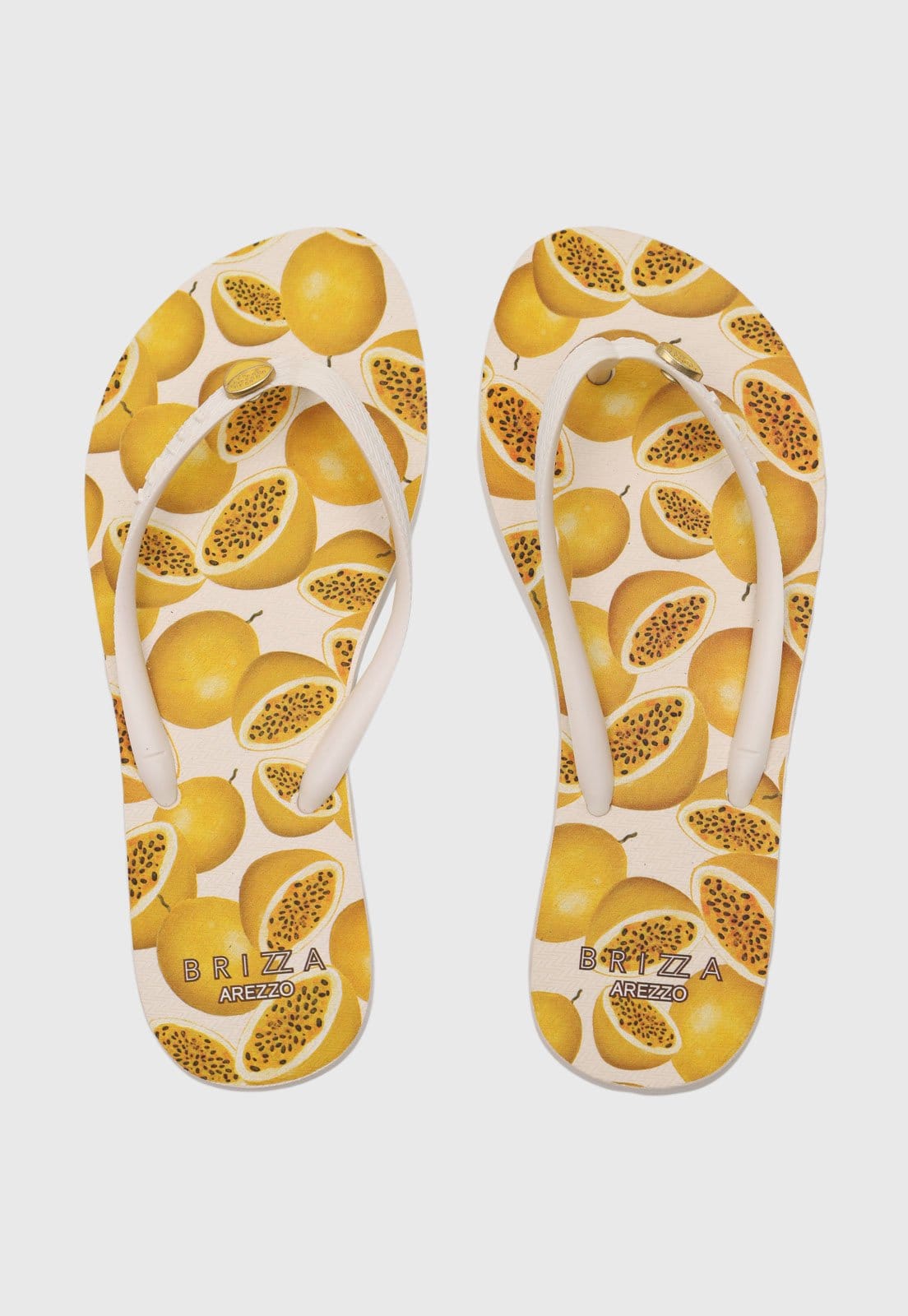 Chinelo Dedo Feminino Brizza Arezzo Estampa Frutas