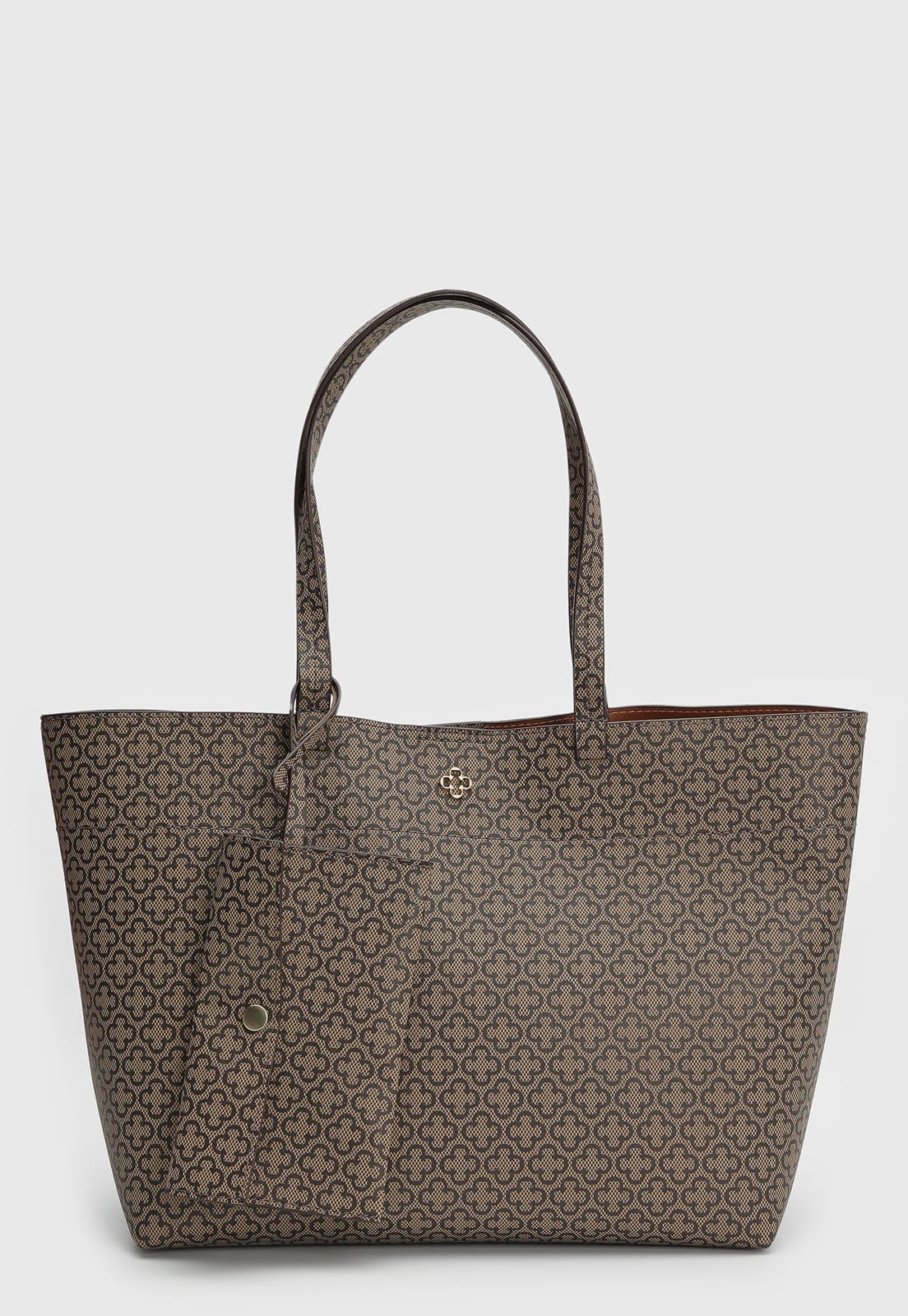 Bolsa Feminina Capodarte Tote Monograma Ambar e