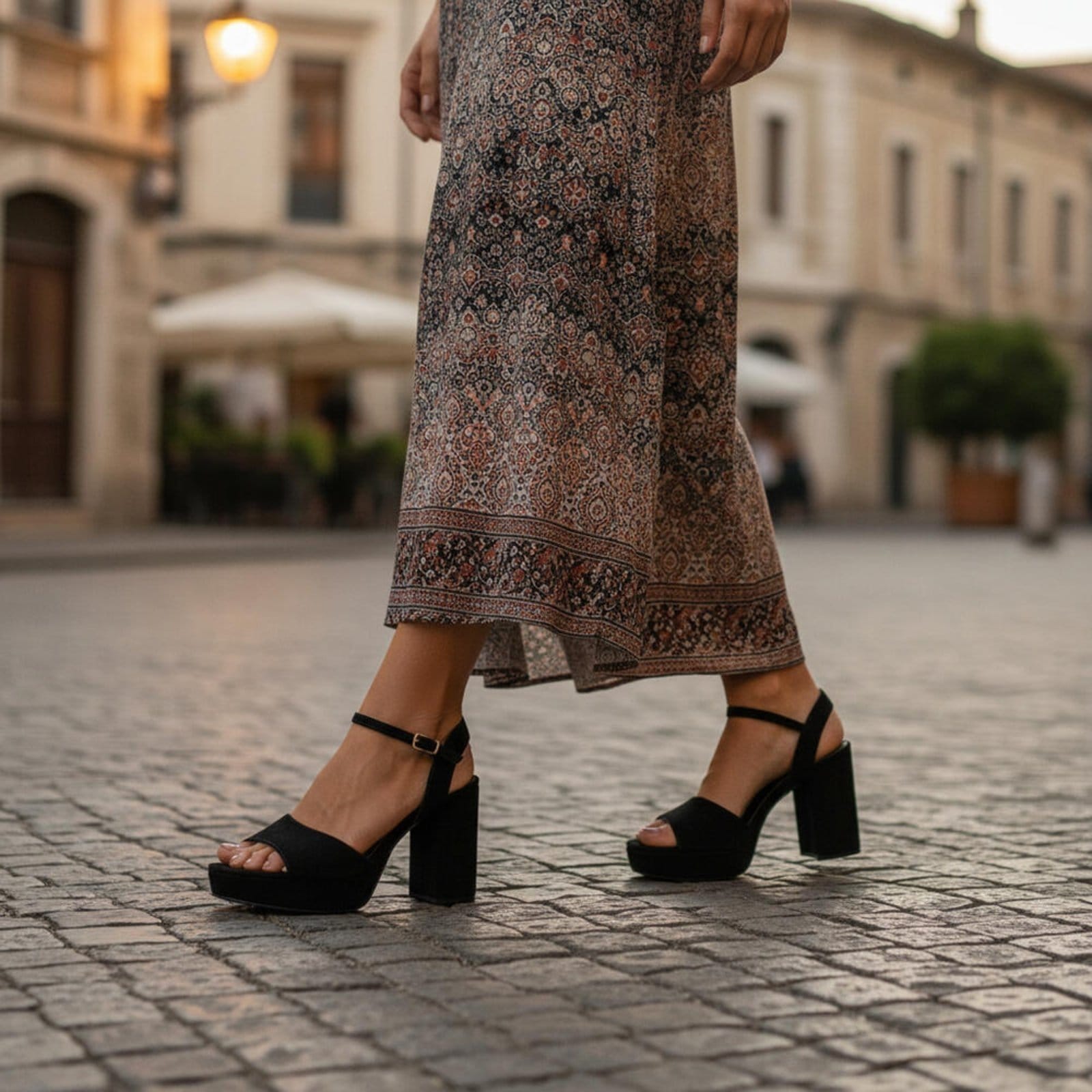 Vista 2 Sandália Feminina Meia Pata Via Marte 141006 5831416 VIA MARTE preto