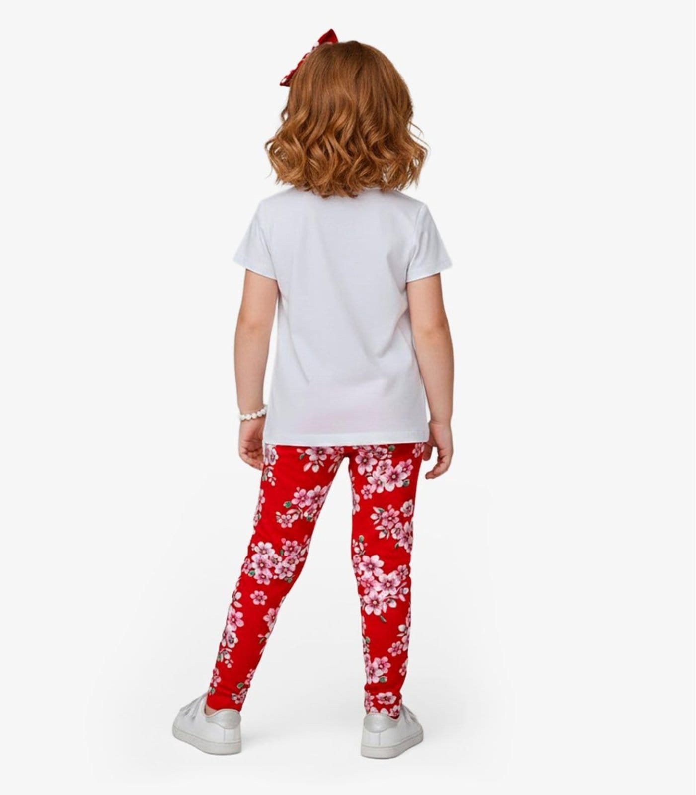 Vista 2 Infantil - Legging Em Cotton Select Select vermelho