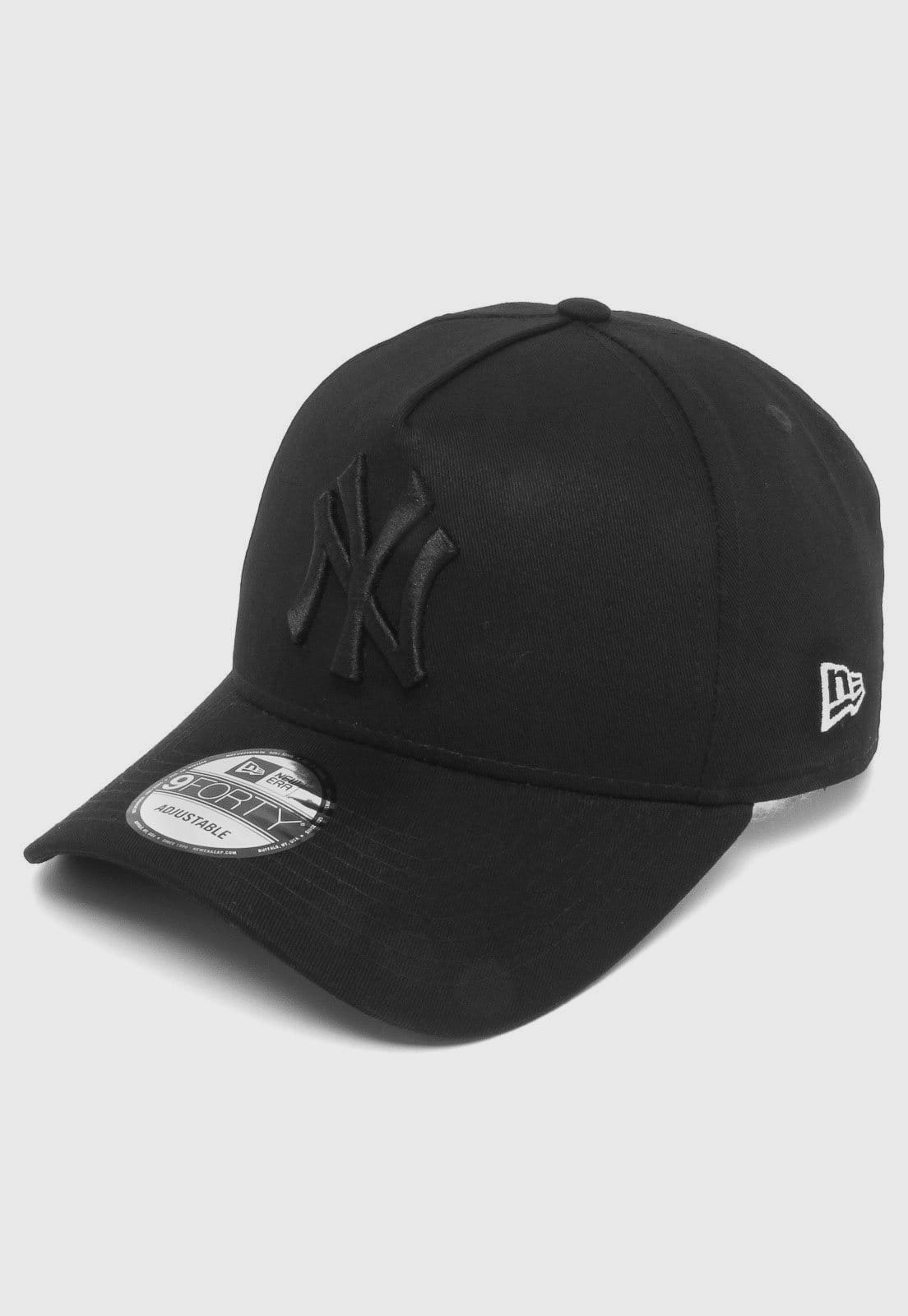 Vista 2 Boné Aberto New Era Snapback New York Yankees Aba Curva new era preto