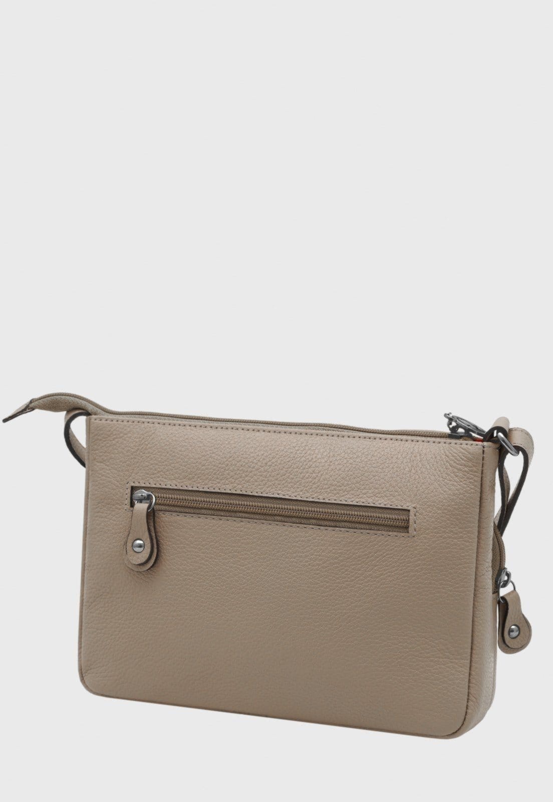 Vista 2 Bolsa Transversal Couro Mariart Rosalina New Mariart bege