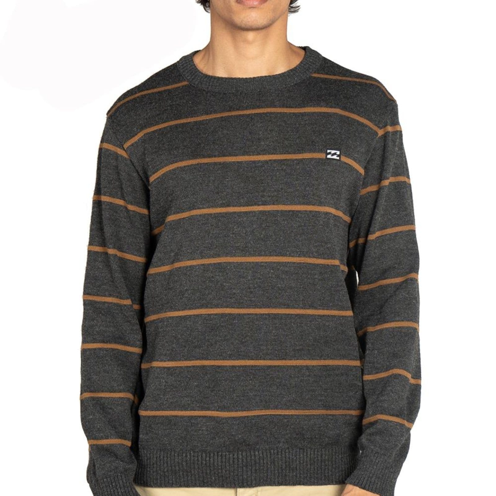 Tricot Billabong Heather Lines WT25 Masculino Preto Mescla
