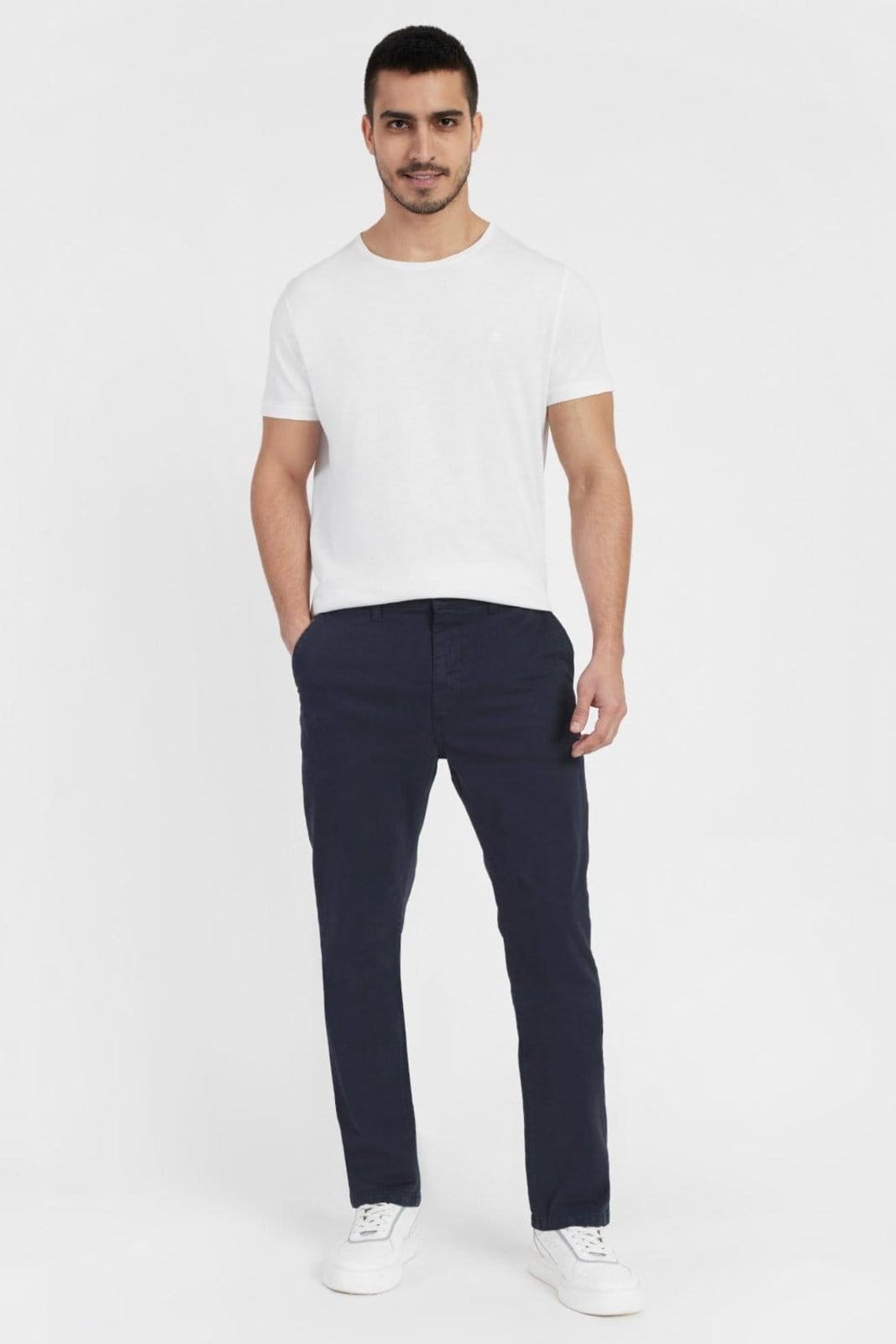 Vista 2 Calça Aramis Chino Basica Marinho Aramis incolor