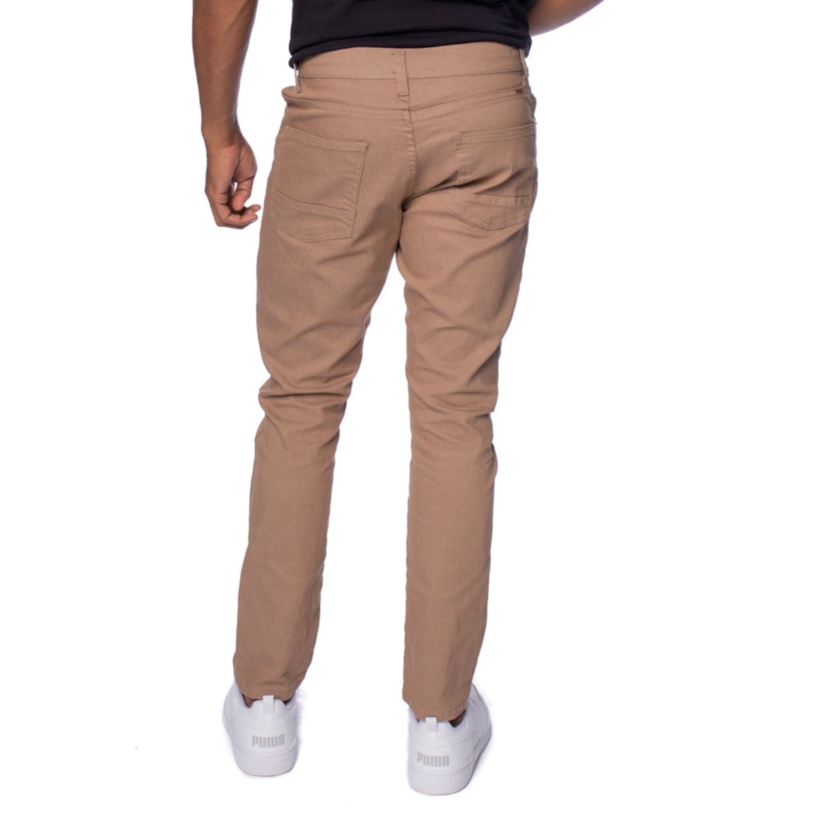 Vista 2 Calça Jeans Masculina Gangster Reta Claro Gangster marrom