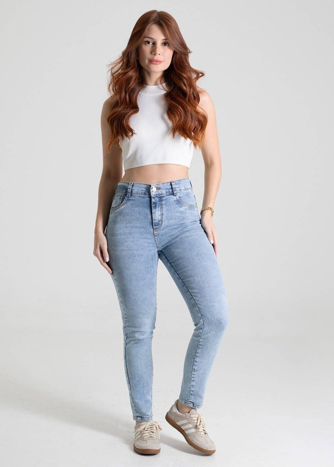 Vista 2 Calça Jeans Sawary Skinny - 280109 Sawary azul