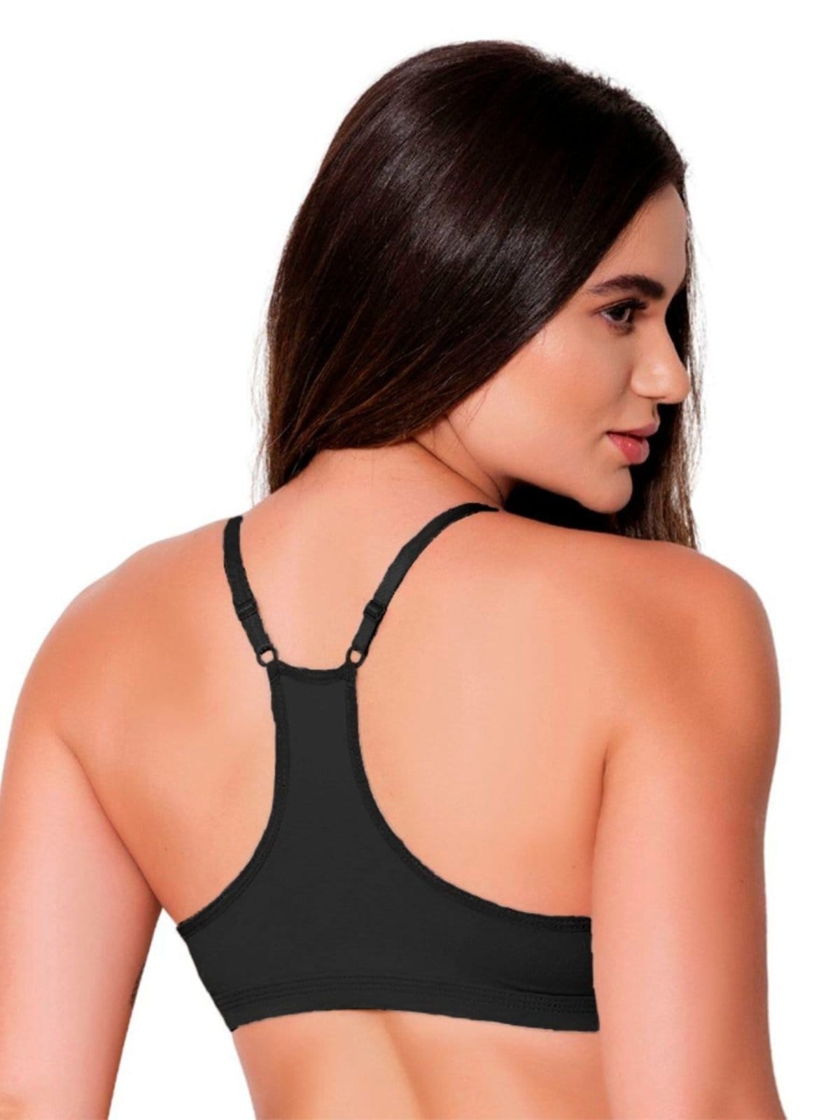 Sutiã Nadador Gabi Lingerie Microfibra Sem Bojo Confortável Alças Reguláveis Dia a Dia Elegante - 2