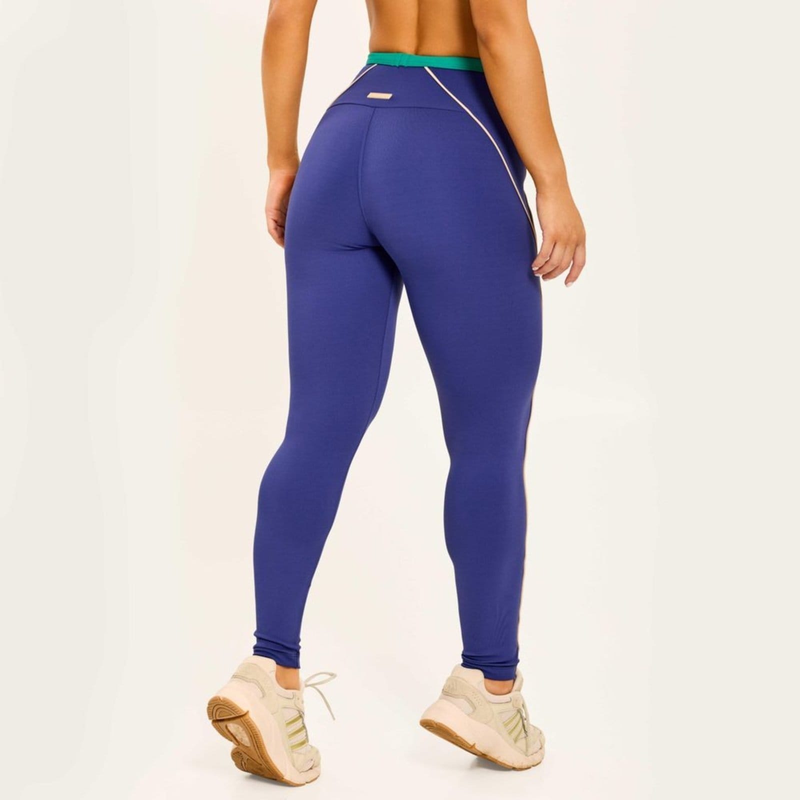 Vista 2 Legging Running Astral Poliamida Donna Carioca azul