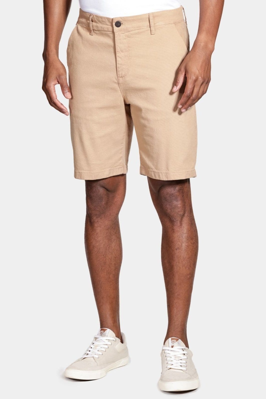 Bermuda Aramis Chino Clássica Canvas Caramelo