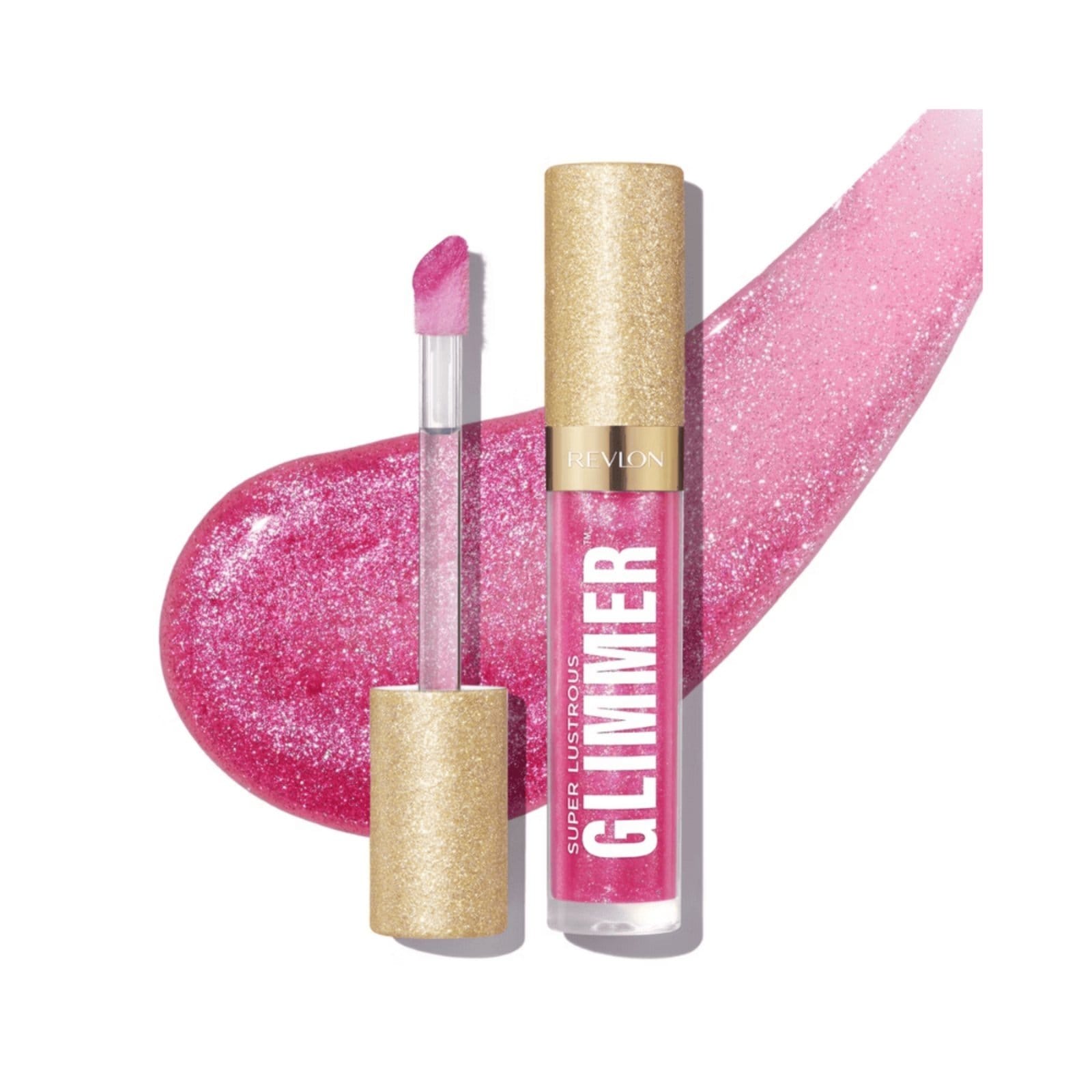 Vista 2 Revlon Super Lustrous Glimmer Gloss Rose Glow 008 Revlon rosa rose