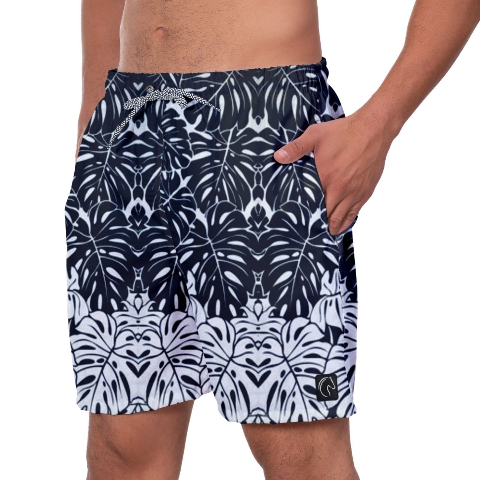 Vista 2 Short Praia Premium Masculino Academia Fitness Caminhada Folhas e Conforto Esporte Moda Treino W2 W2 STORE branco/camuflado/estampado/floral/preto