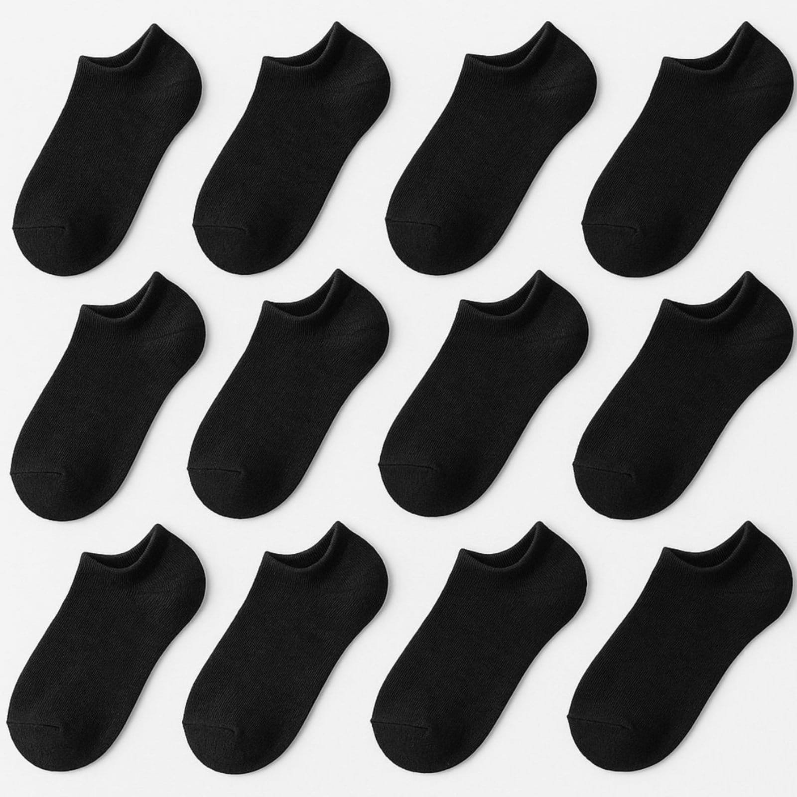 Kit 12 Pares Meias Vih Triny Soquete Pretas Feminina