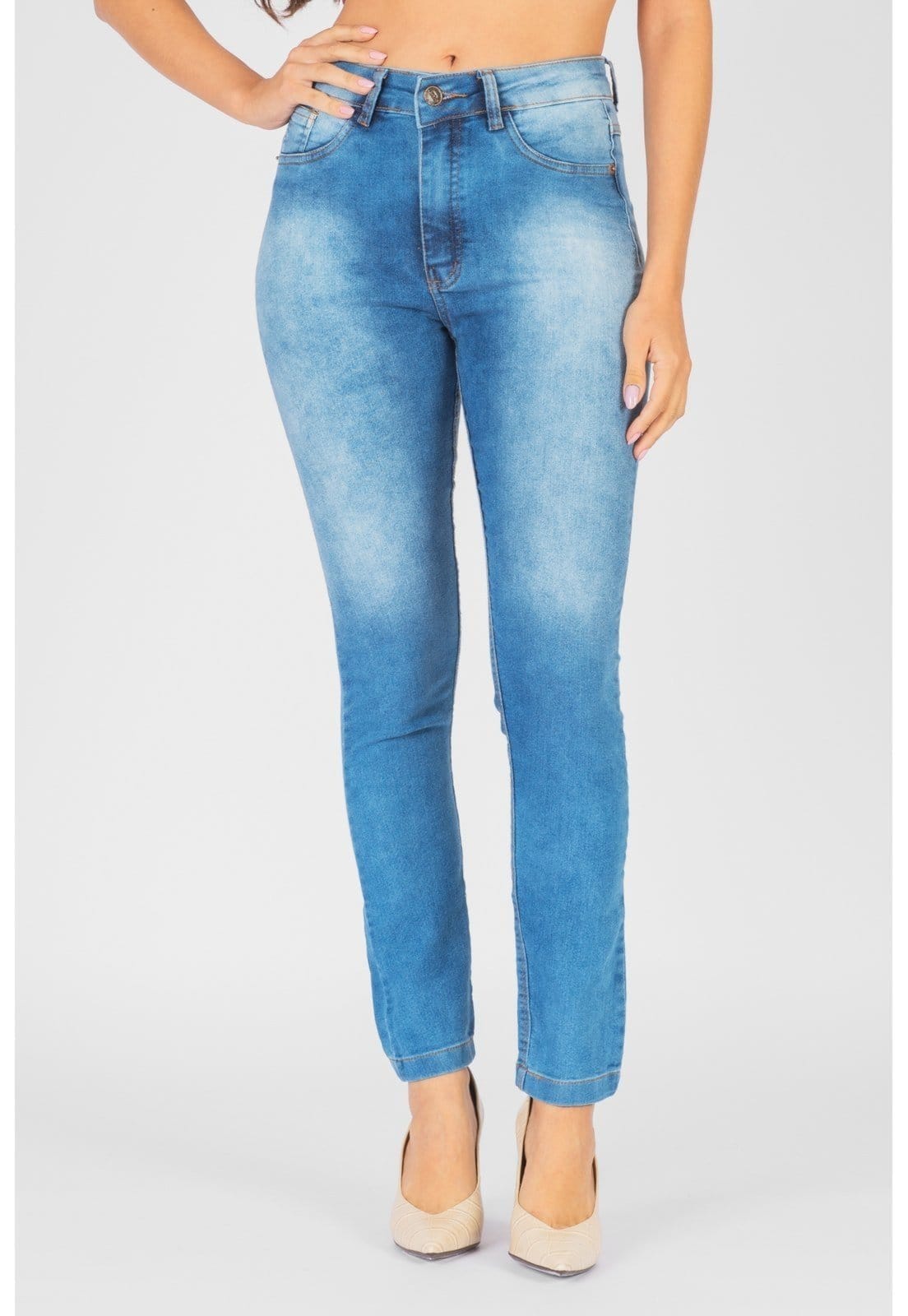 Calça Skinny Cintura Alta