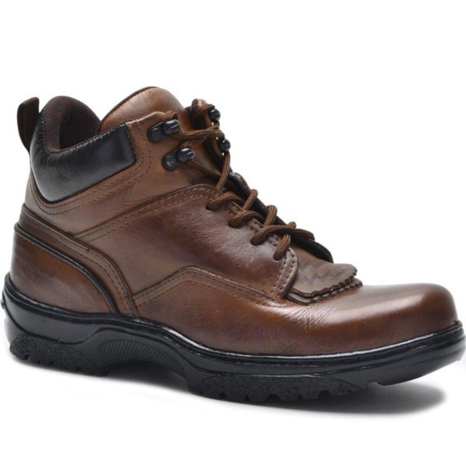 Bota Botina Adventure Masculino Couro Look Stock Conforto