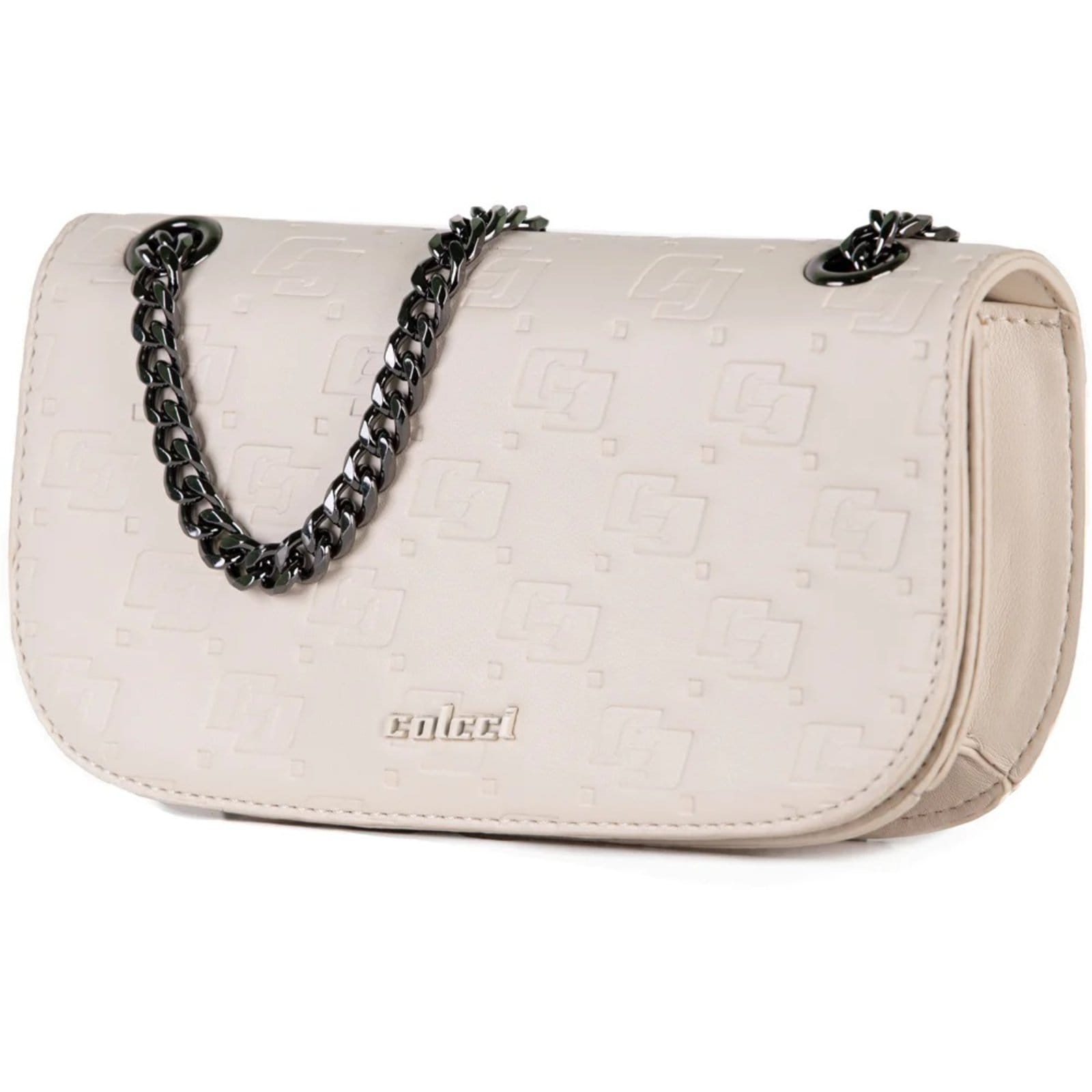Vista 2 Bolsa Shoulder Colcci Sara Ve26 Off White Feminino Colcci amarelo white