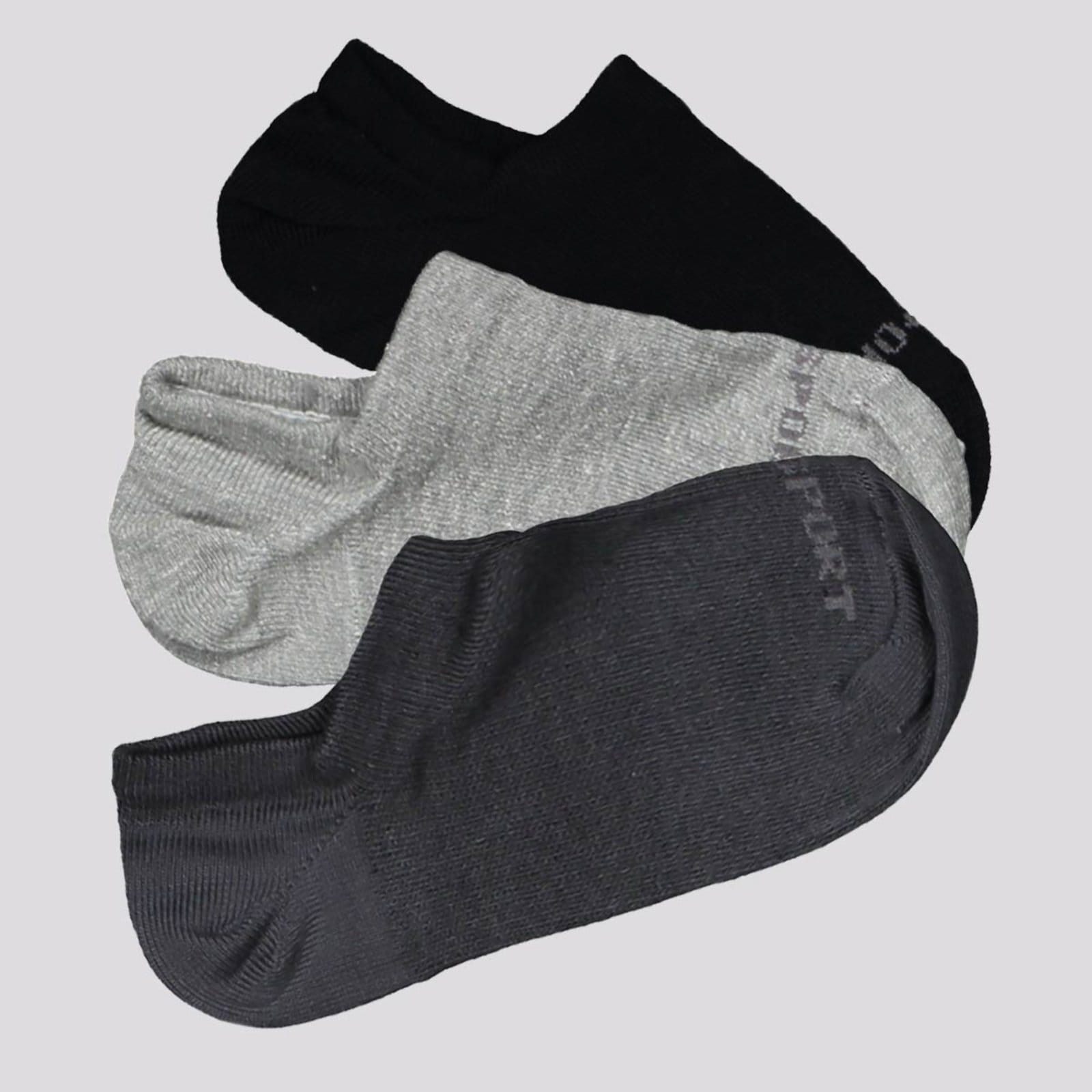 Vista 2 Kit Meia Lupo Sport Sapatilha 9 Pares Sortida Lupo cinza