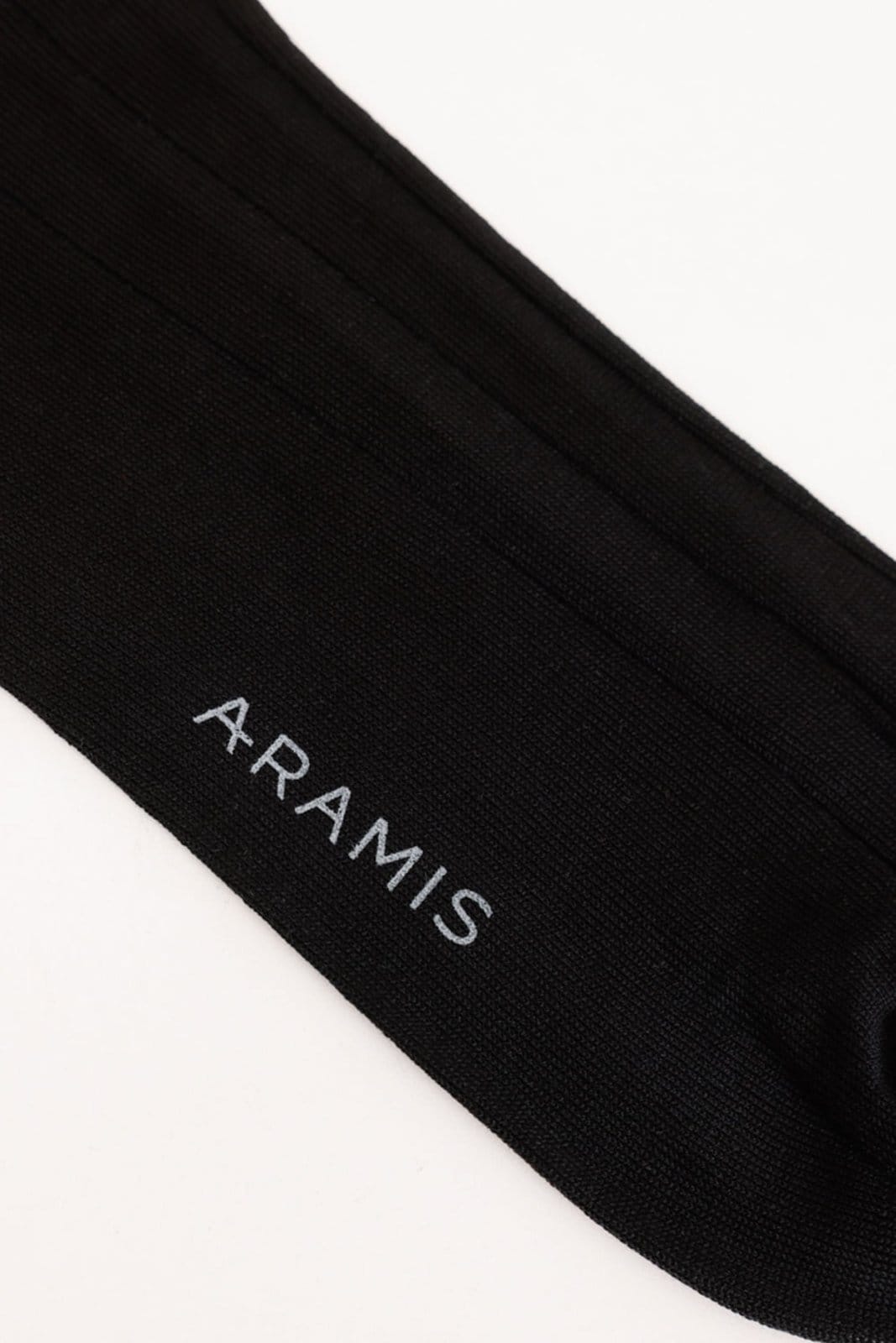 Vista 2 Meia Canelada Algodão Preto Aramis incolor