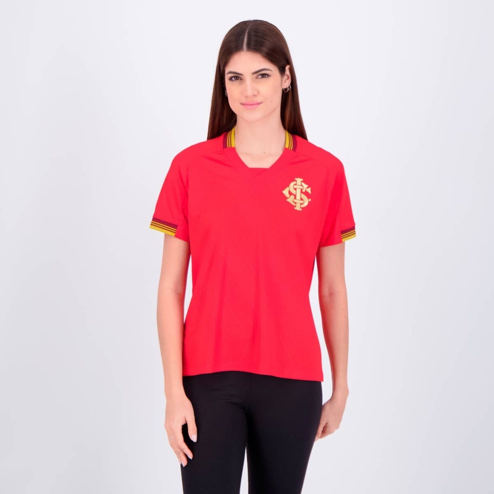 Camisa Internacional Gold II Feminina Vermelha