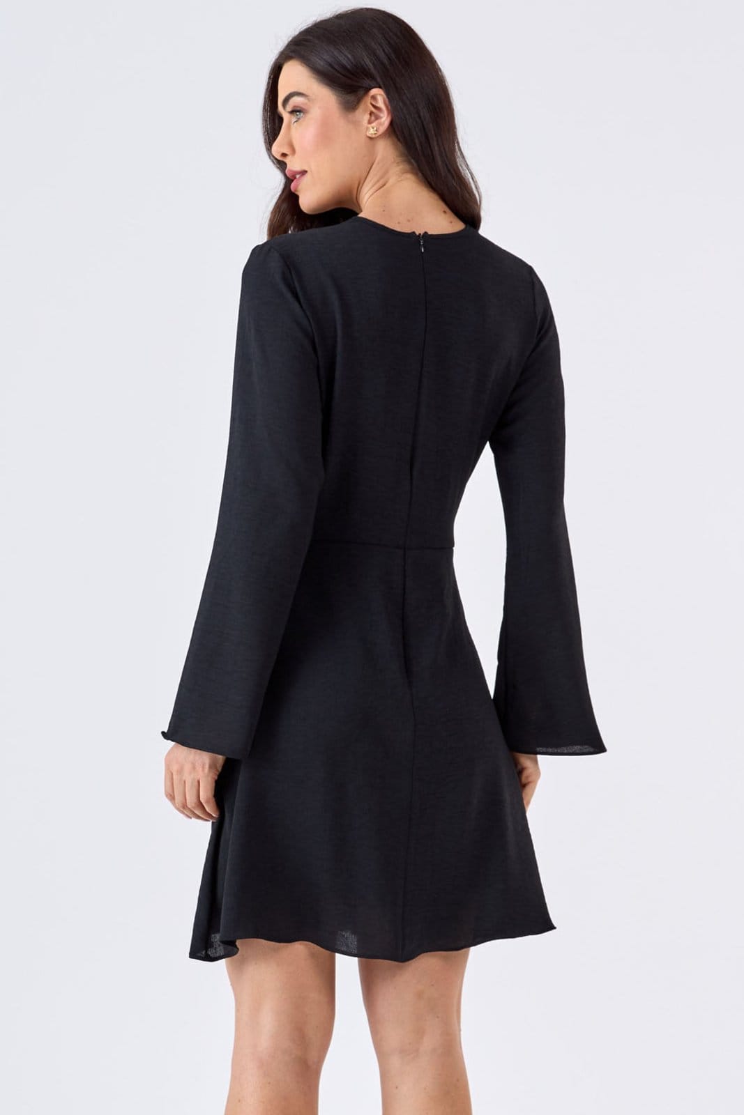 Vestido Curto PKS Com Transpasse Lateral