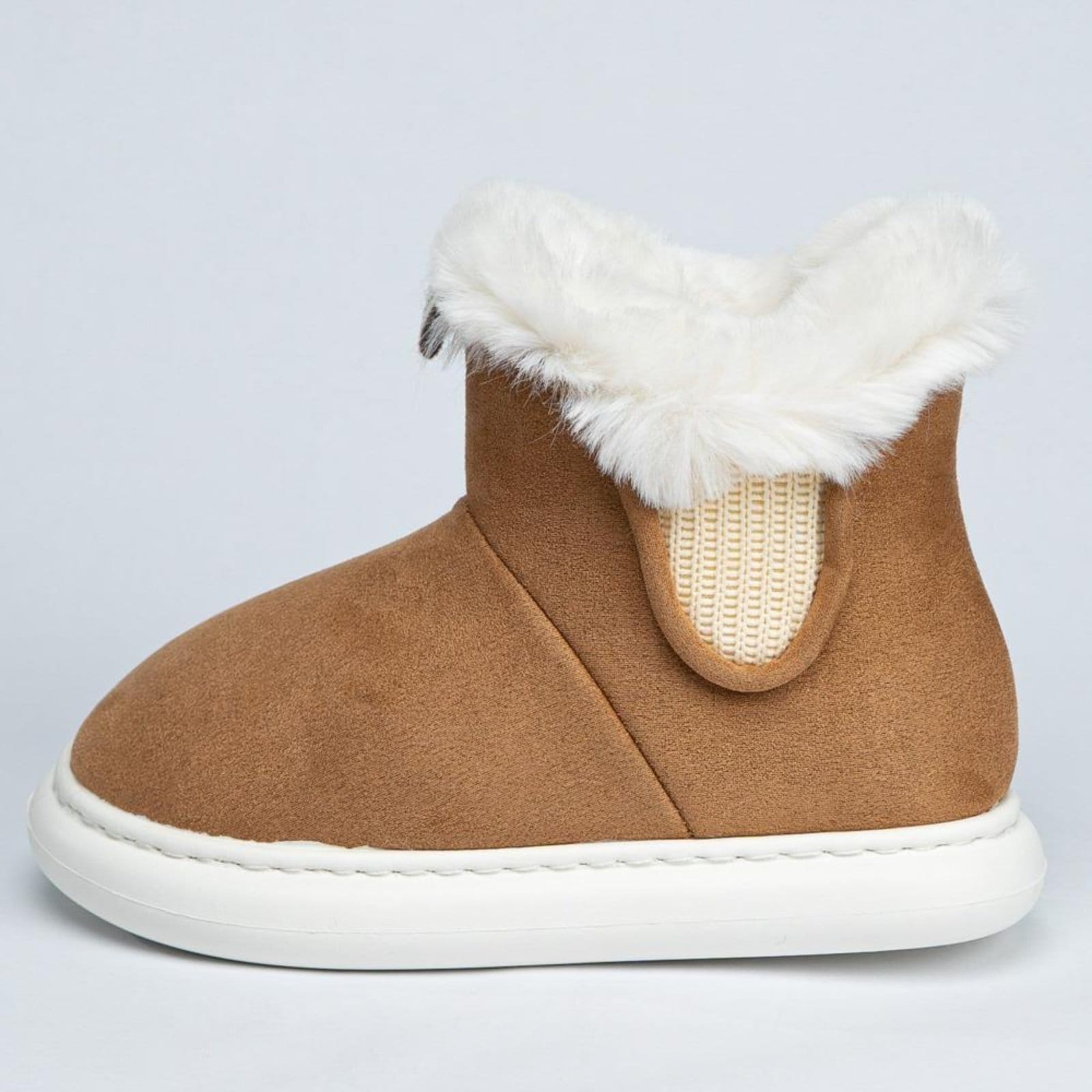 Vista 2 Infantil - Pantufa Bota Feminina Flowfa Emma Caramelo Flowfa incolor