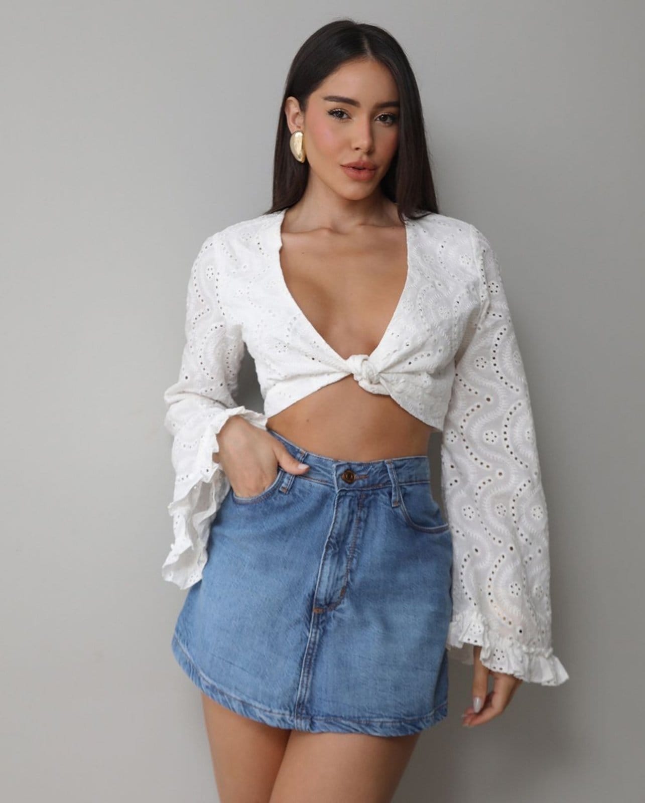 Shorts Saia Feminina Básico 25239 Média