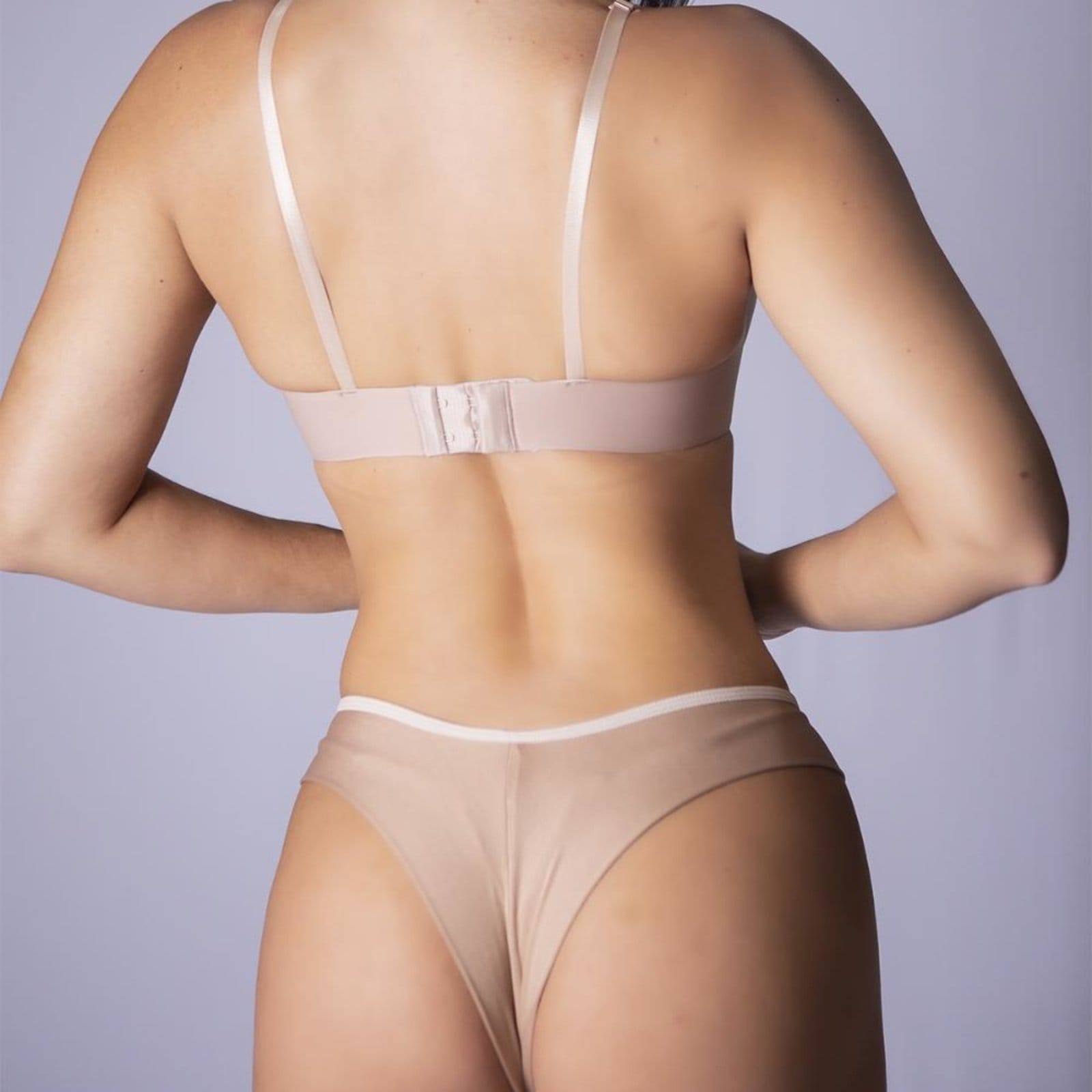 Vista 2 Kit 3 Suitã Sem Costura Bojo Reforçado SEM MARCA nude