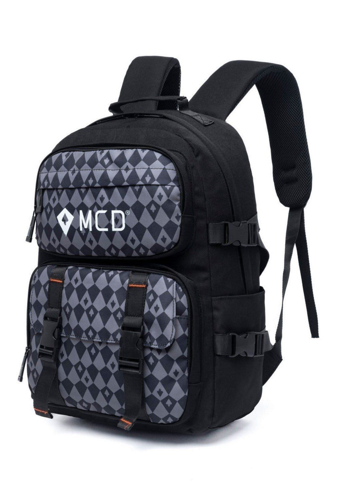 Vista 2 Mochila Masculina Notebook Reforçada MCD Original Moderna MCD preto