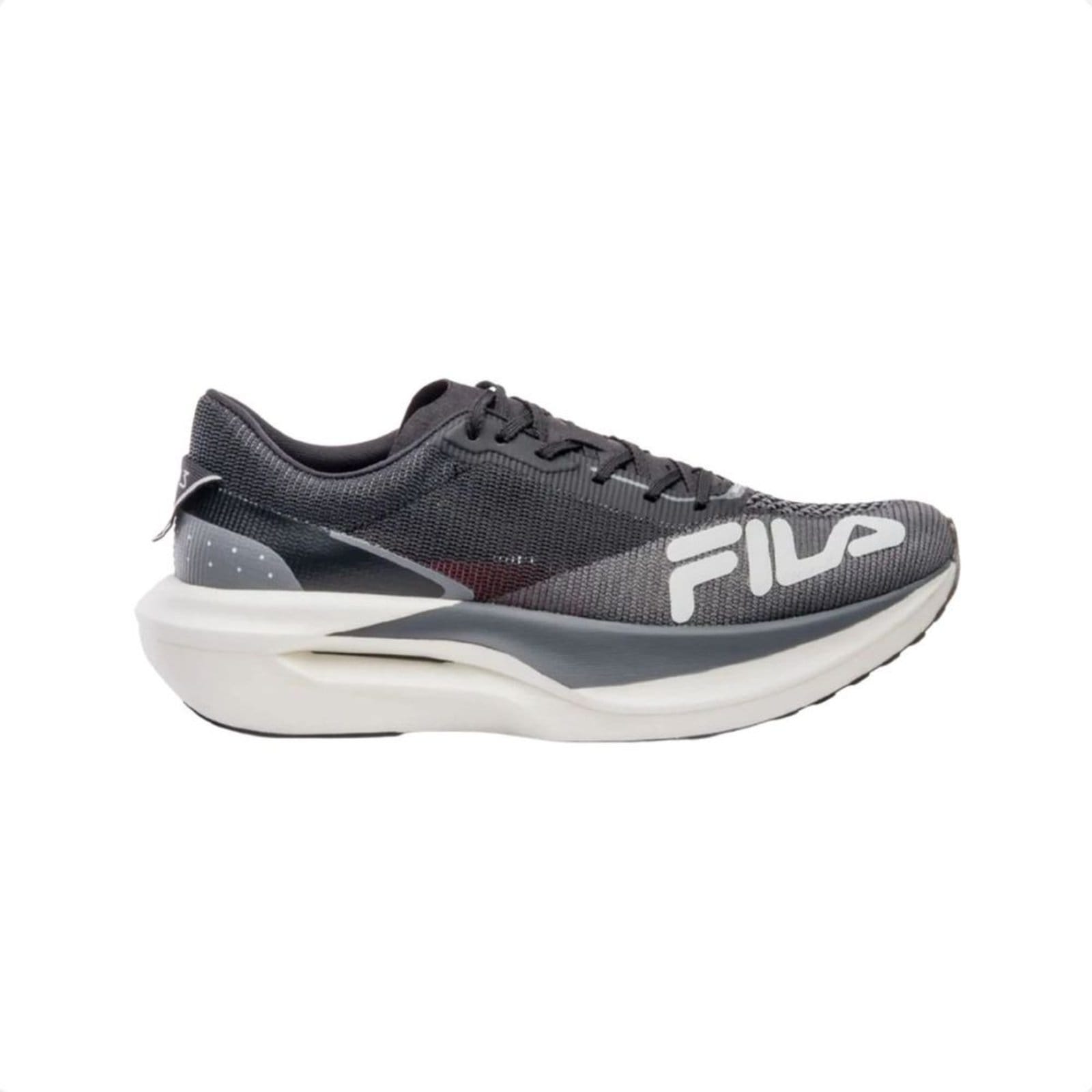Tênis Running Feminino Fila Carbon 3 Preto E Cinza