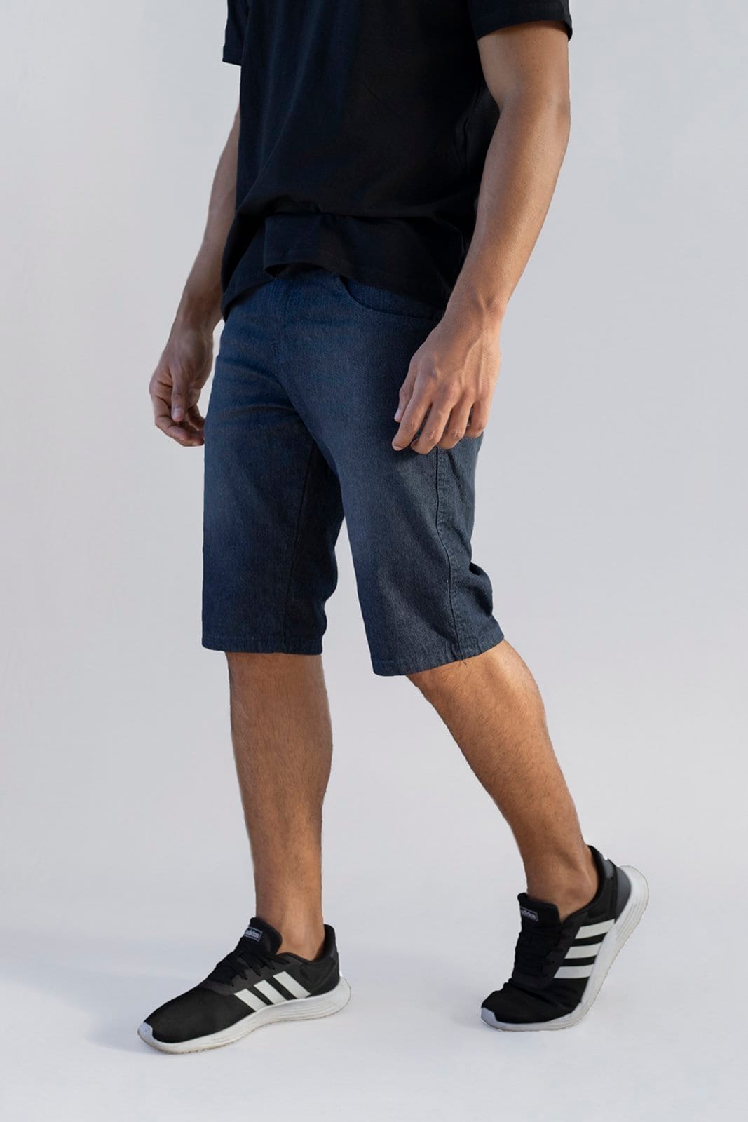 Bermuda Jeans Premium Masculina Unak Aruba Preta