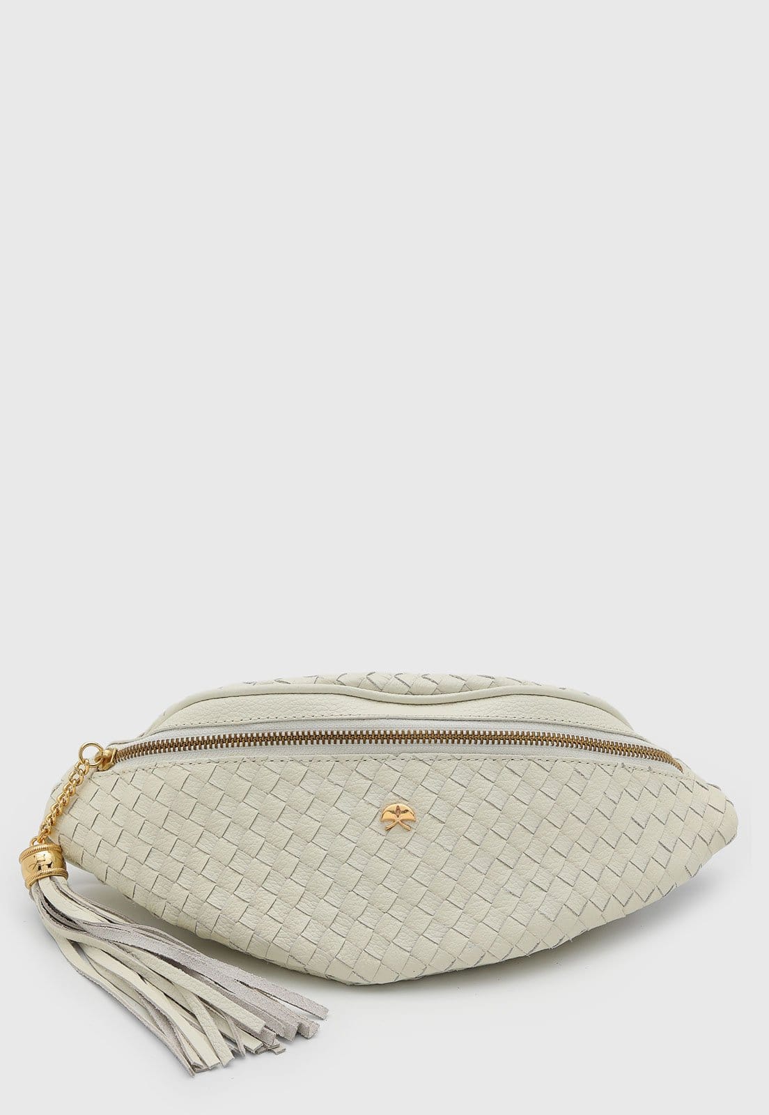 Bolsa Feminina Luiza Barcelos Pequena Tramada Off-White