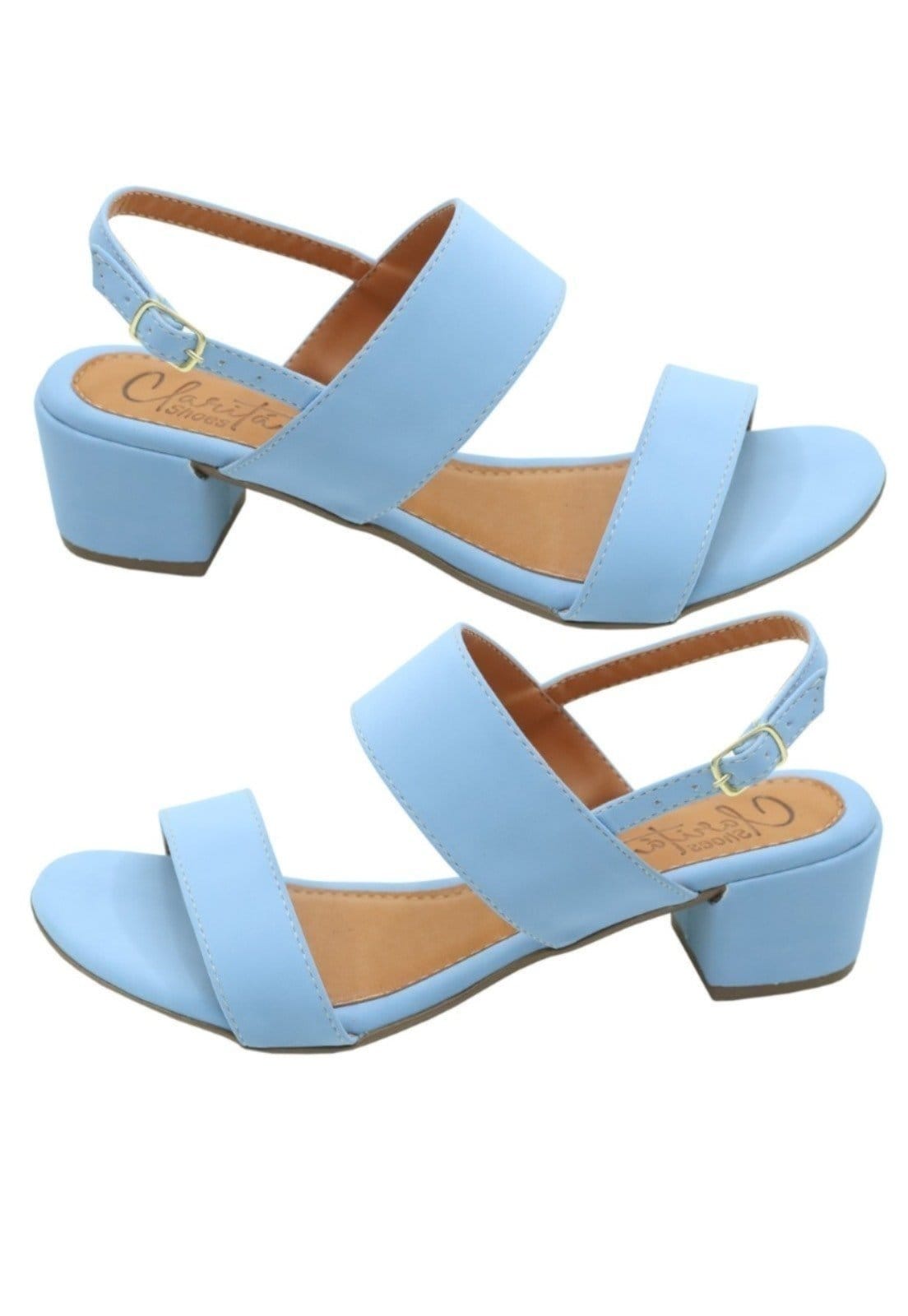 Sandália Salto Baixo Donna santa Tradicional Claro