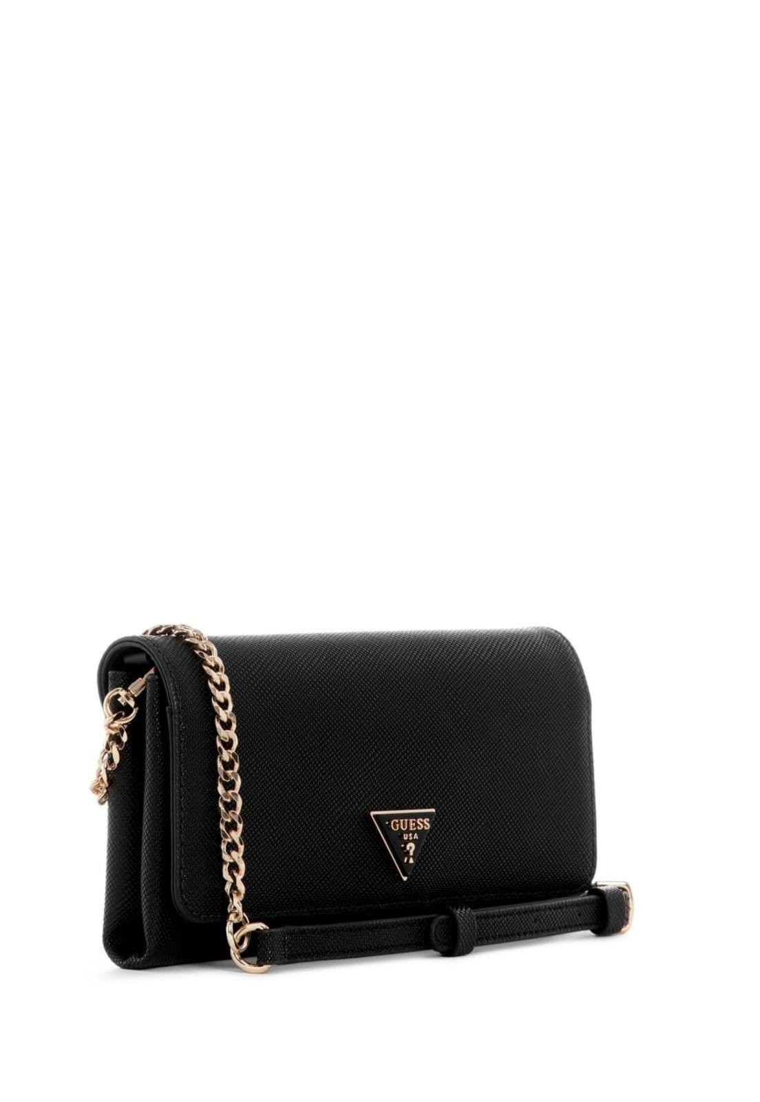 Vista 2 Bolsa Guess Mini Noelle Ii Xbody Flap Organizer Guess preto