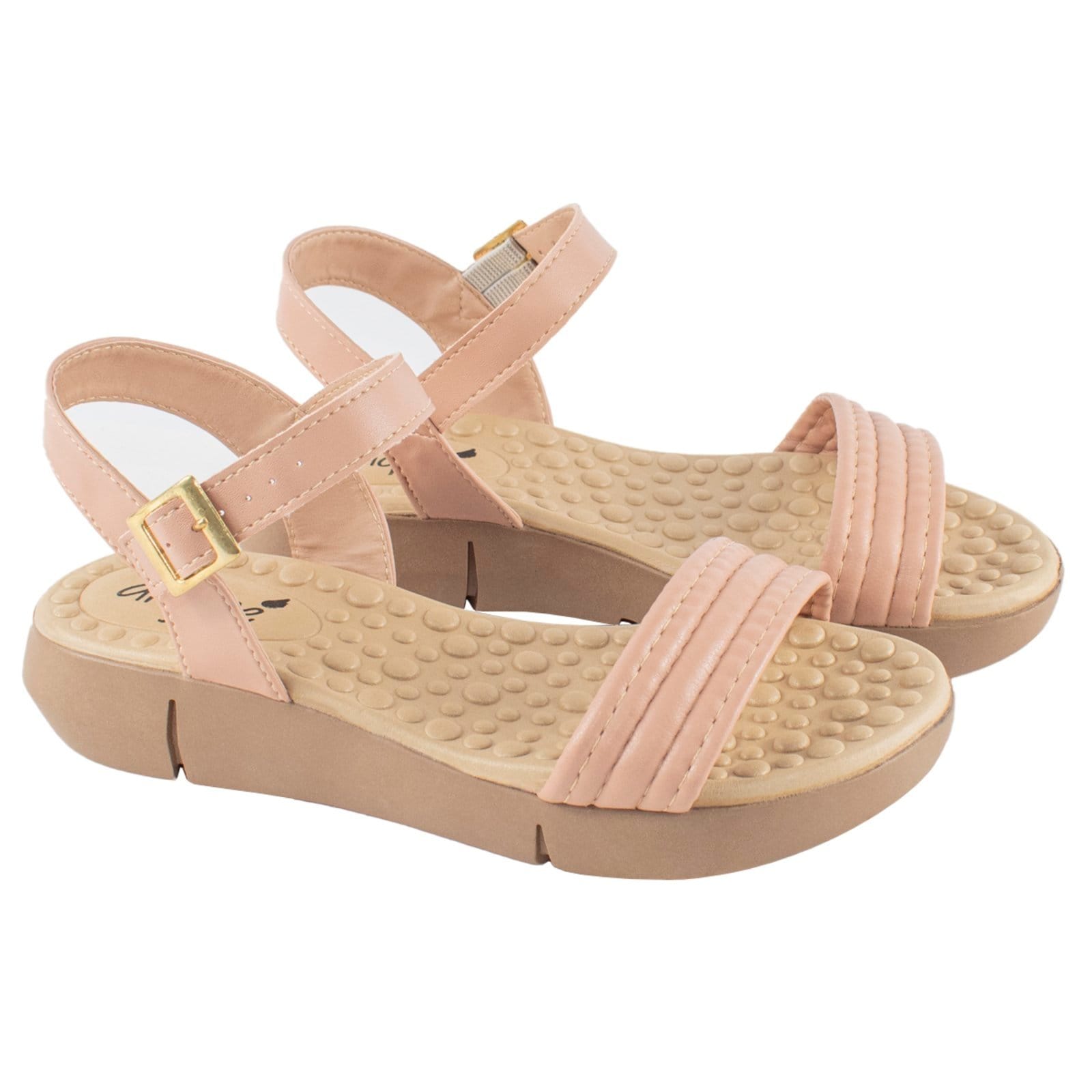 Vista 2 Sandália Feminina Sapato Ortopedico Feminino Esporão Confort Angipé rosa