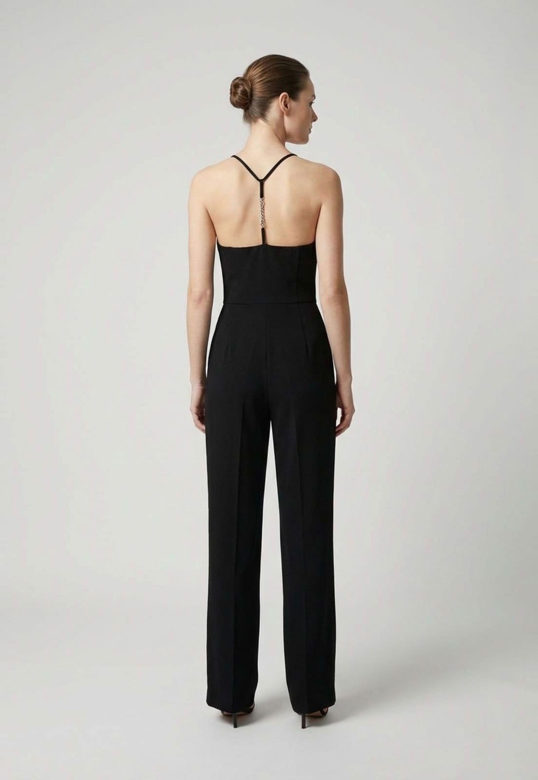 Vista 2 Macacão Feminino Lança Perfume Longo Sem Mangas Lança Perfume branco