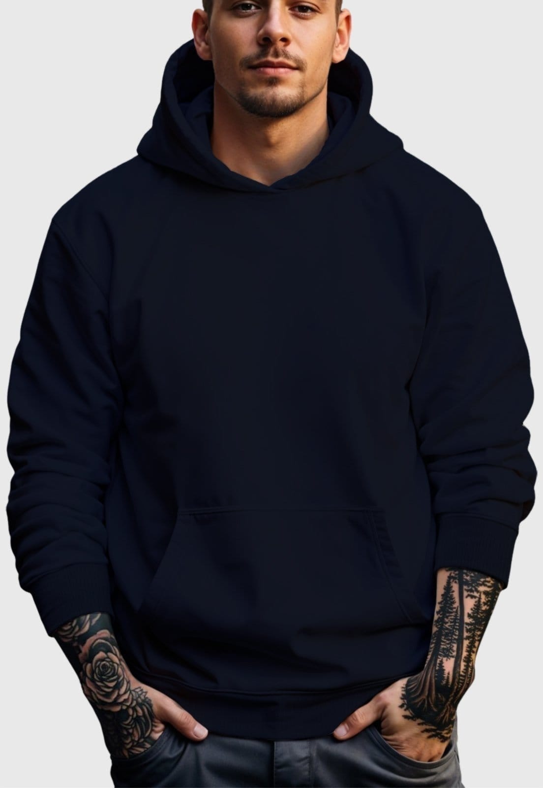 Vista 2 Conjunto Blusa e Calça Moletom Liso Masculino Benellys Marinho Benellys azul marinho