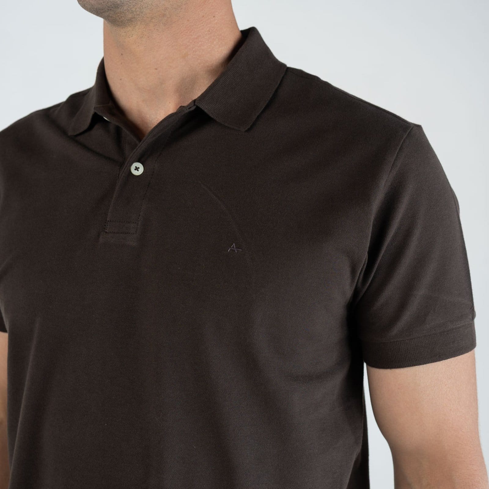 Vista 2 Camisa Polo Aramis Monocromatico Aramis marrom