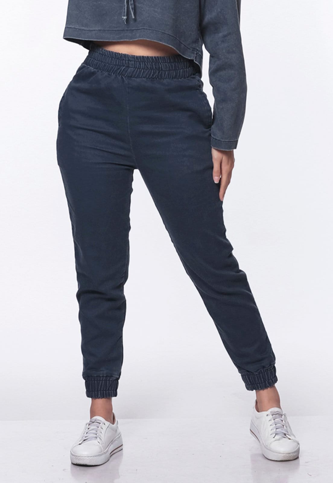 Calça Sarja Skinny Cintura Alta Elástico Conforto 7895