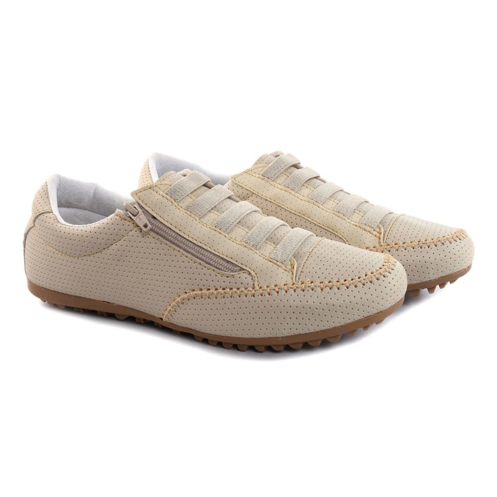 Sapatênis Tênis Feminino Leve Cor Zíper Lateral