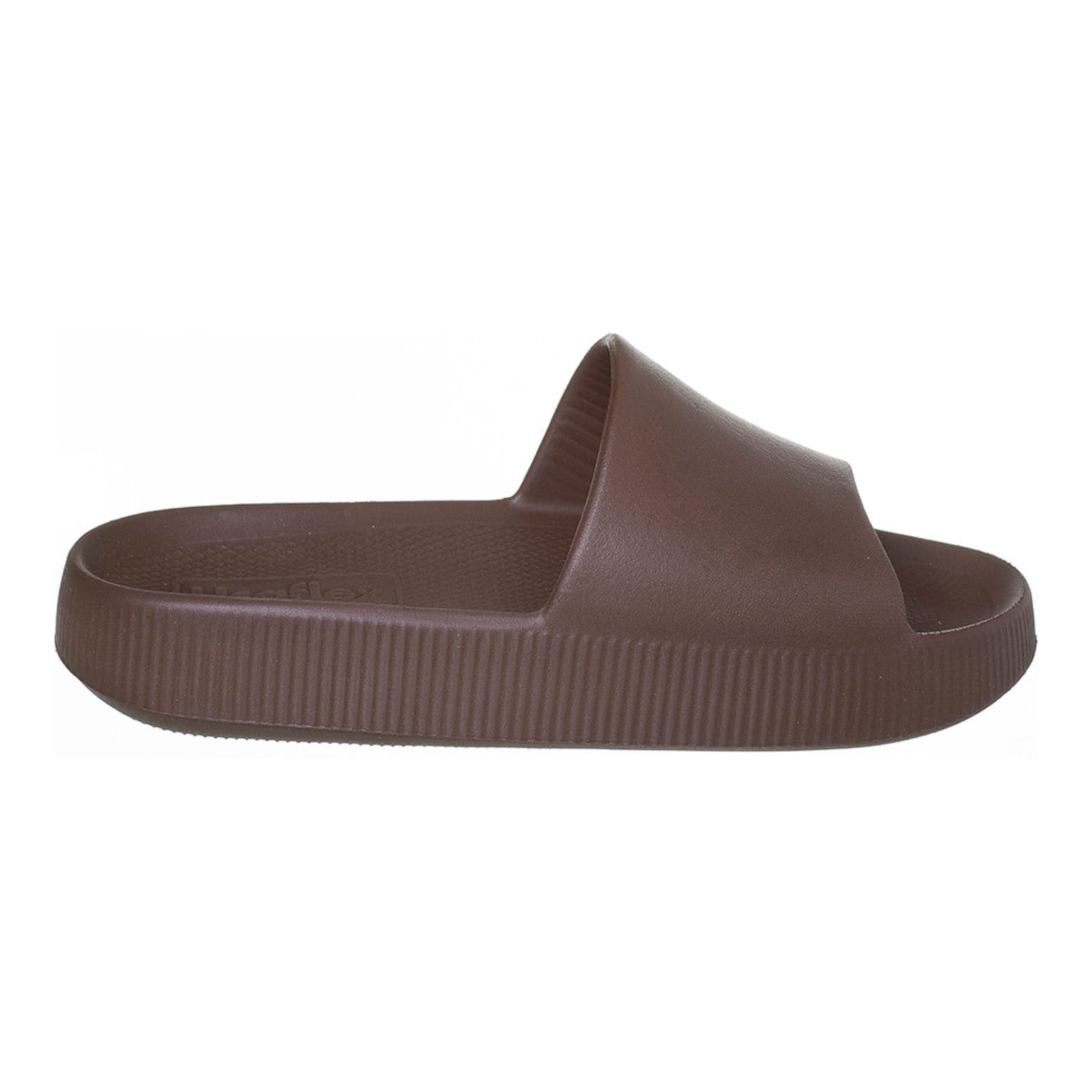 Vista 2 Chinelo Usaflex Feminino Slide Poofy Plataforma Eva Angipé marrom