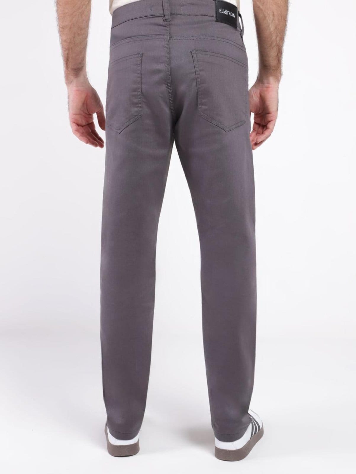 Vista 2 Calça Sarja Slim Elétron Masculina CHUMBO Elétron cinza