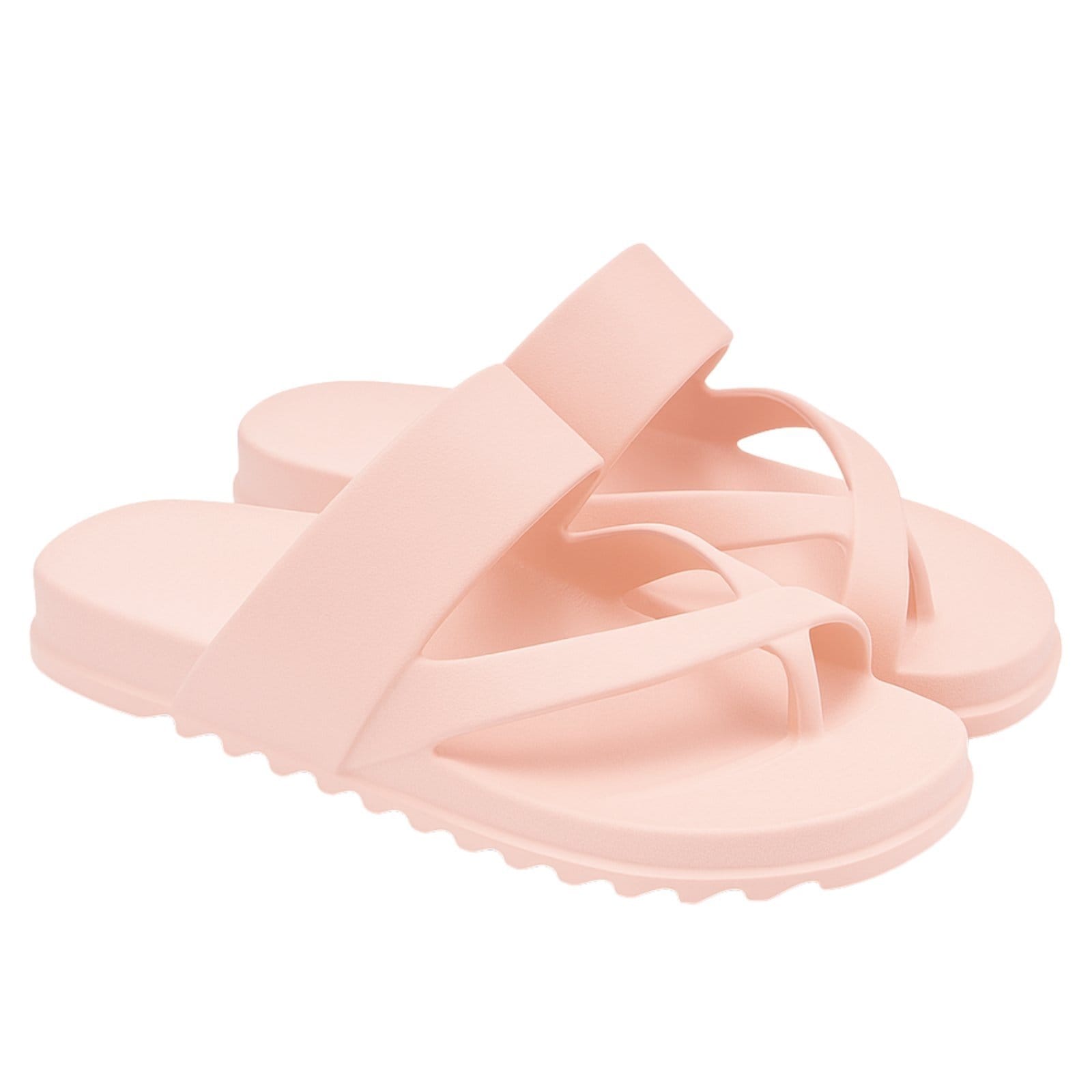 Chinelo Feminino Casual Anna Andrade Papete Flat Sandália De Dedo Verão Tendência Claro