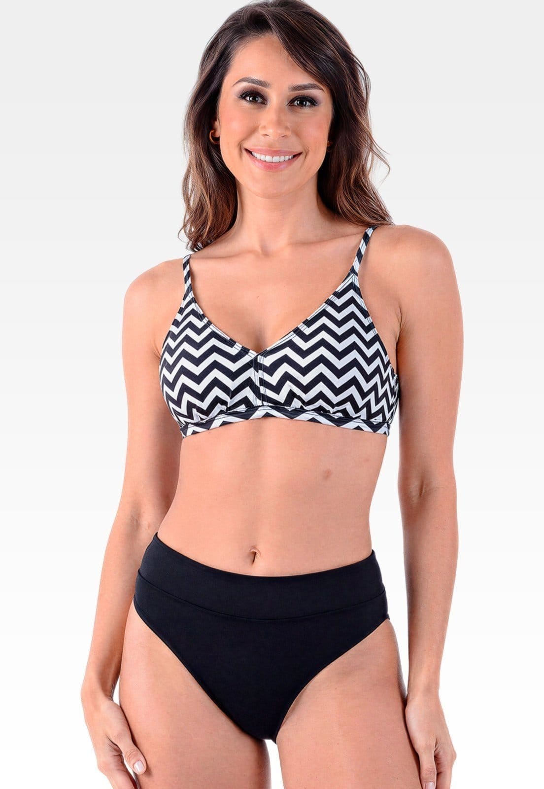 Biquíni Summer Soul Cintura Baixa e Sem Bojo Zig Zag